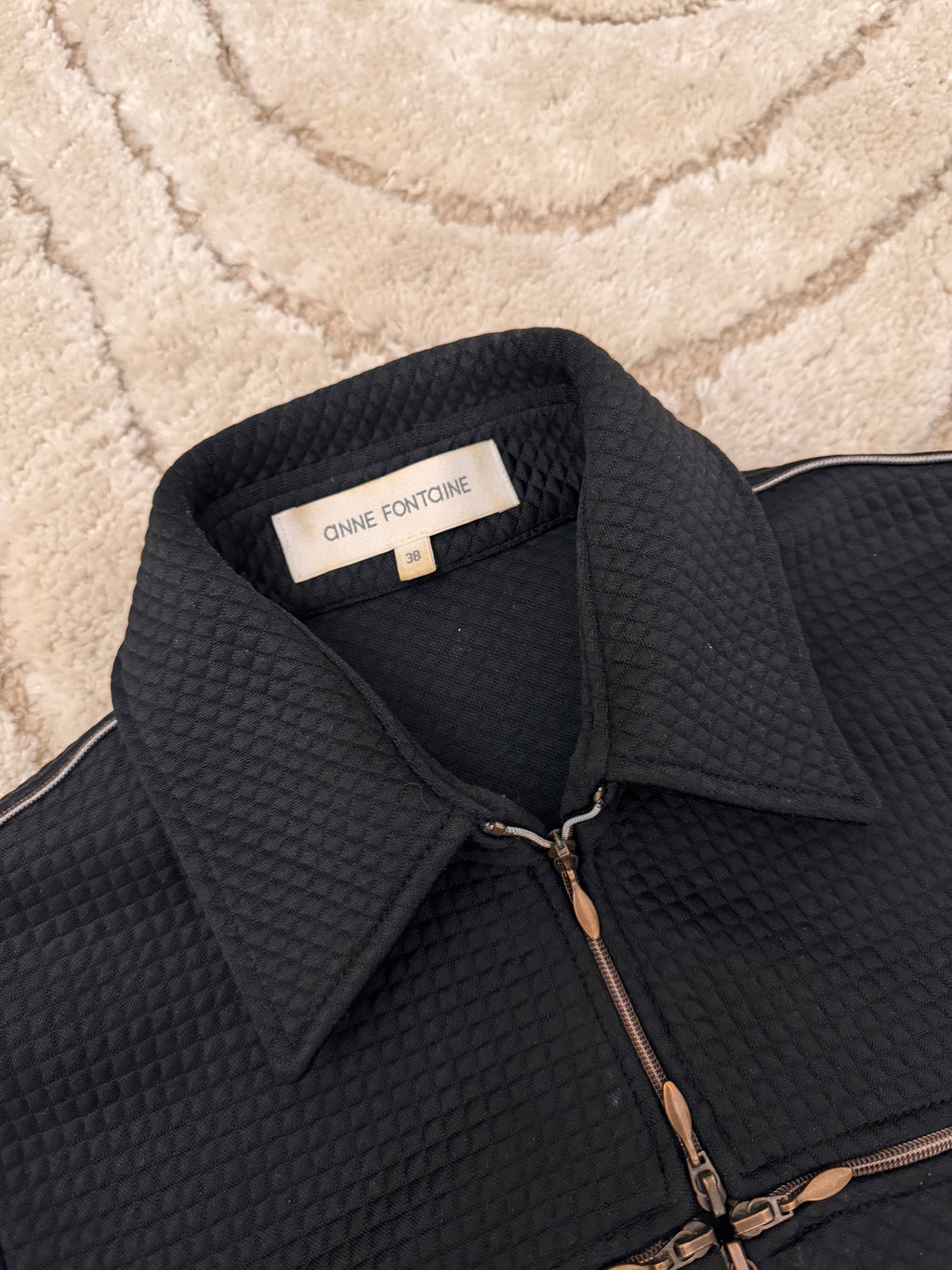 アンフォンテーヌ マルチジップスライスロングコート(XS)