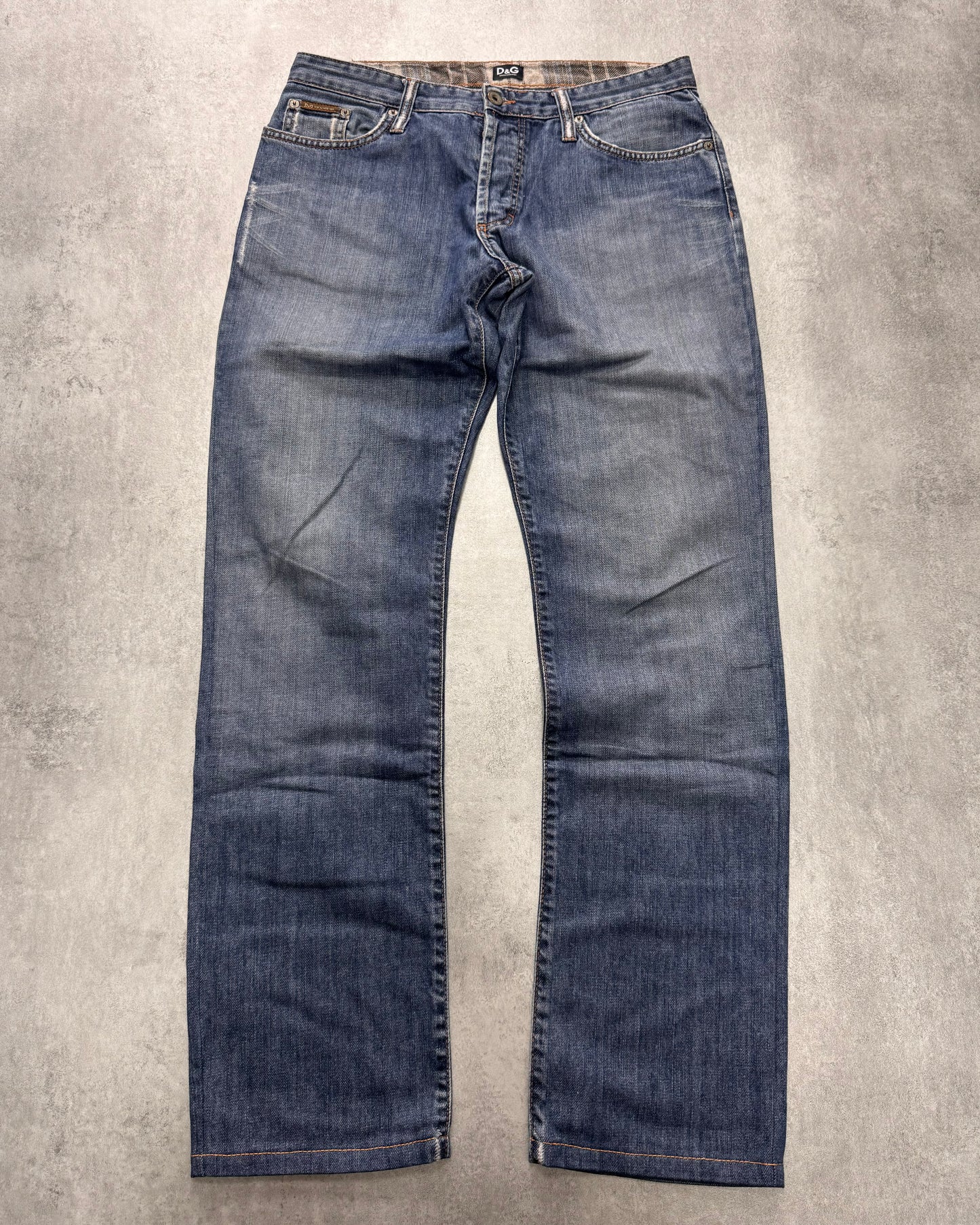 AW2004 Dolce & Gabbana Back Poem Denim Jeans (M)