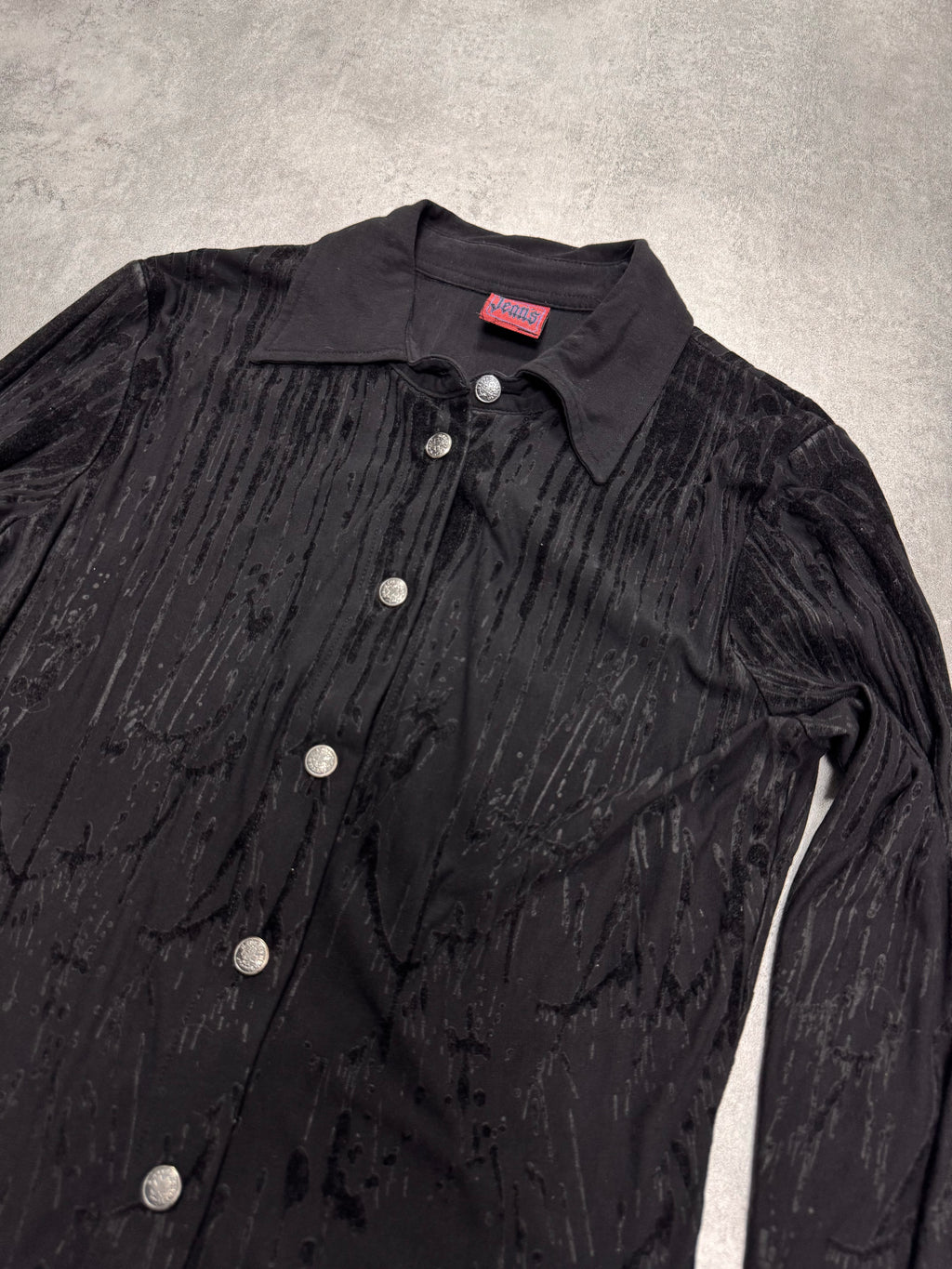 AW1998 Jean Paul Gaultier Blood Drip Black Shirt