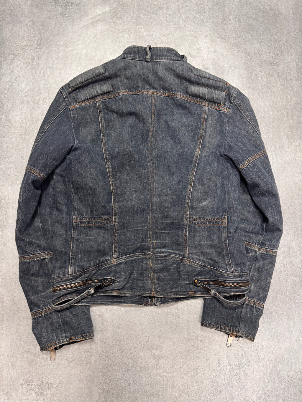 AW2004 Dolce & Gabbana Astro Biker Cafe Denim Jacket