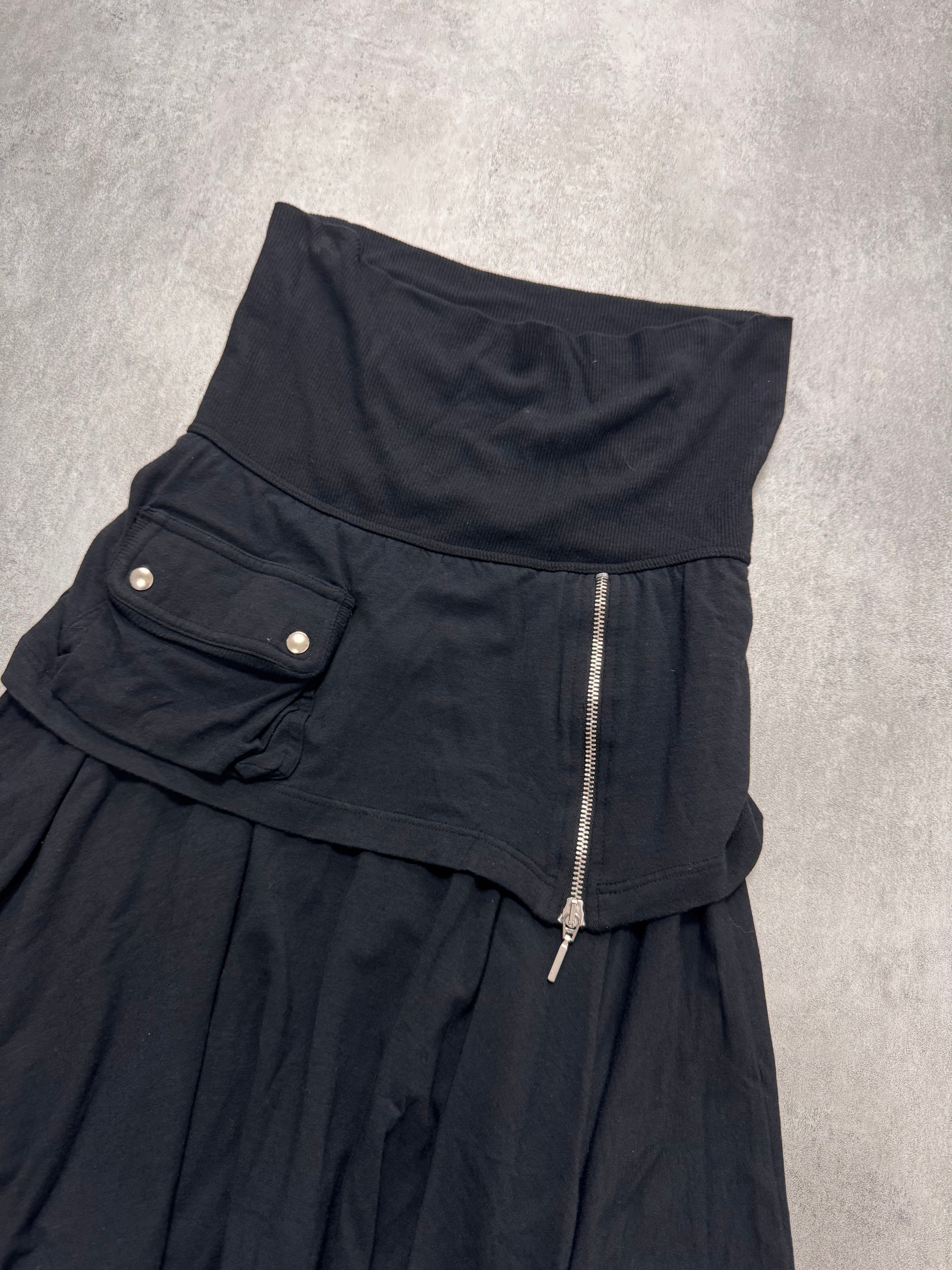 2000s Plein Sud Cargo Black Skirt