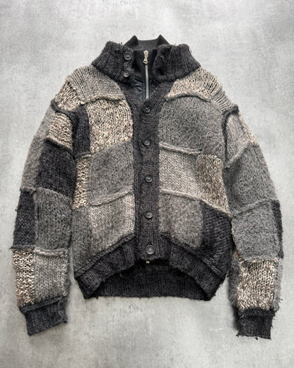 FW2008 Dolce & Gabbana Patched Wool Cardigan Jacket (L)