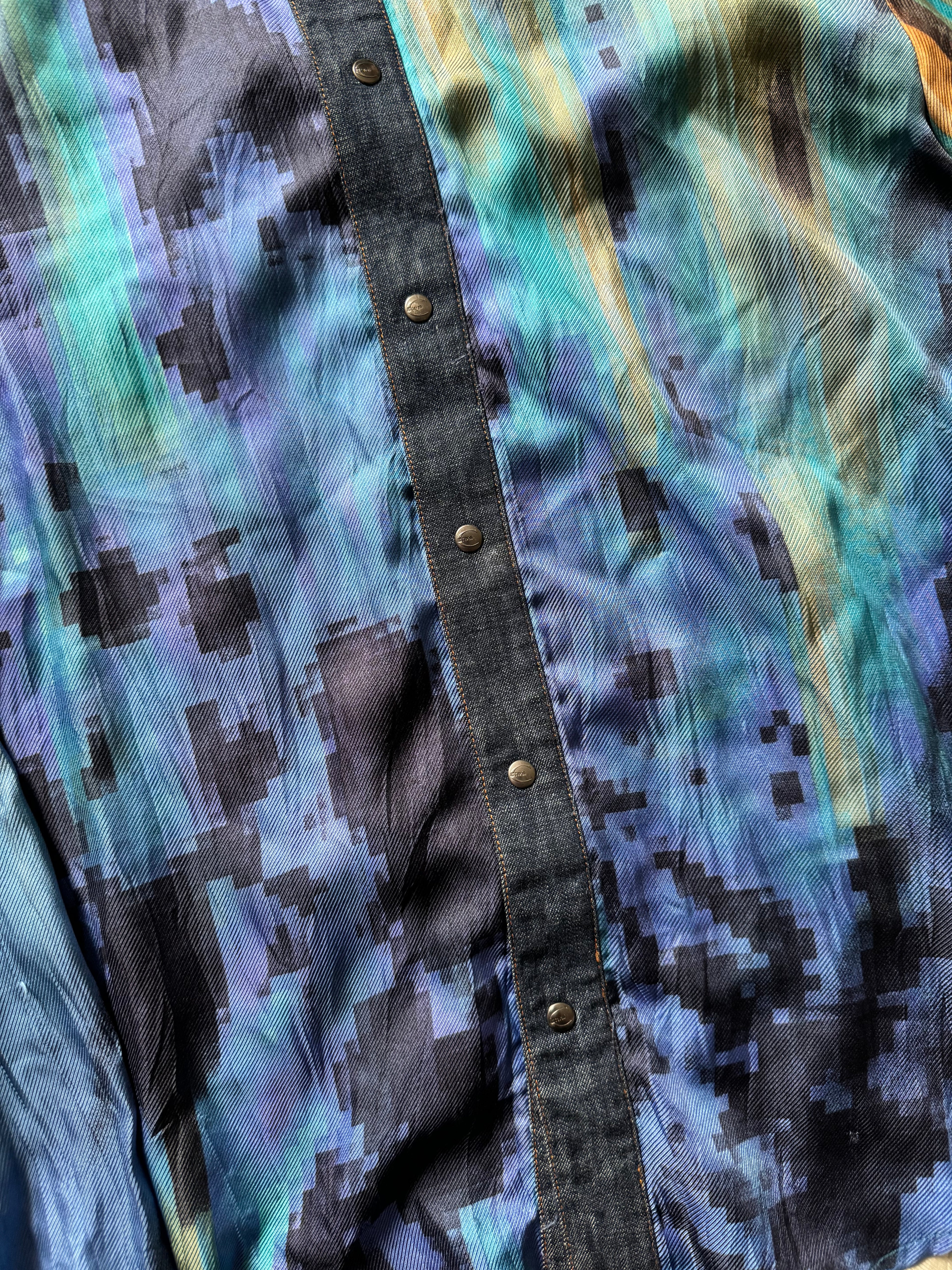 SS2001 Cavalli Pixelized Art Shirt