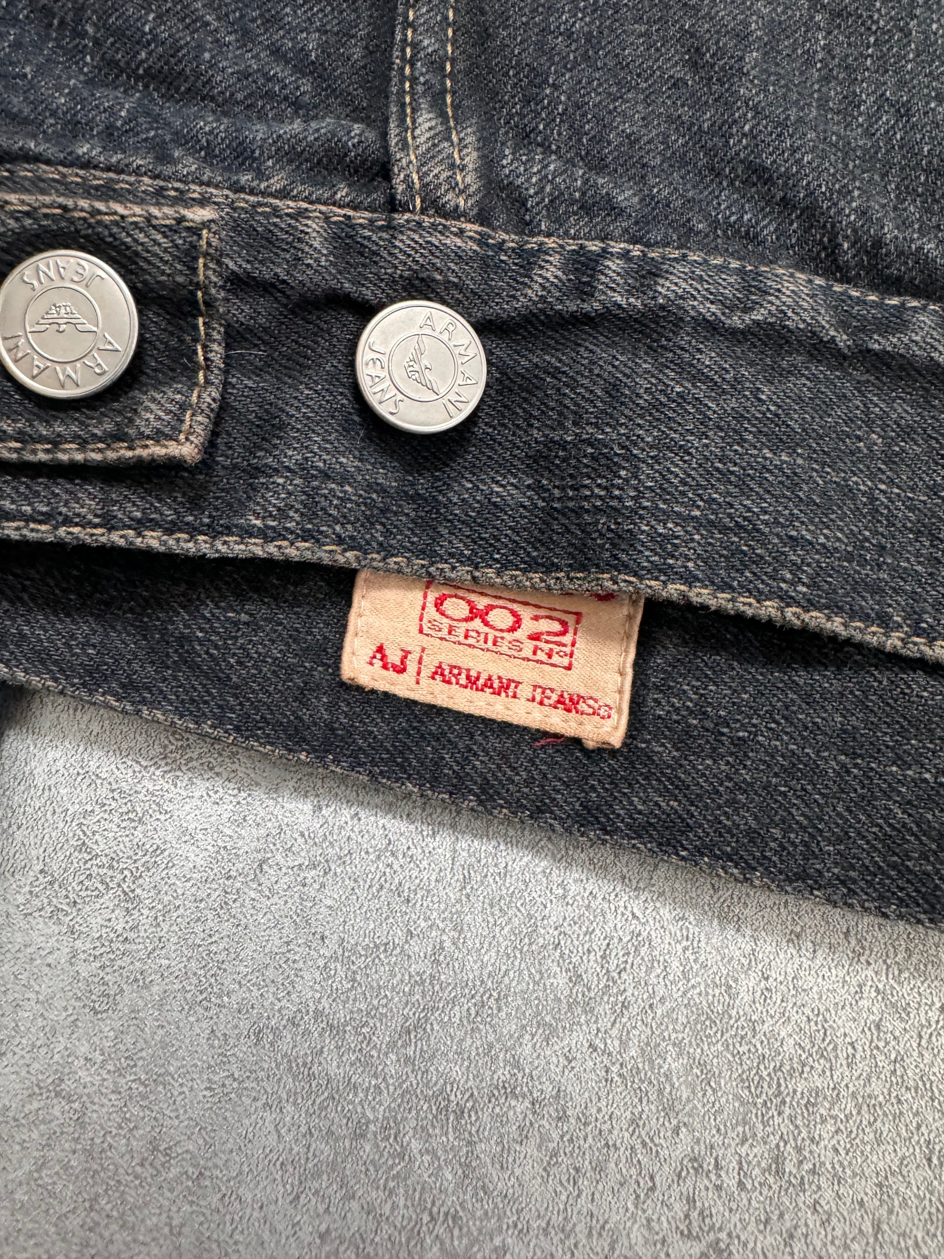 2000年代 アルマーニ フェードデニムジャケット (S/M)
