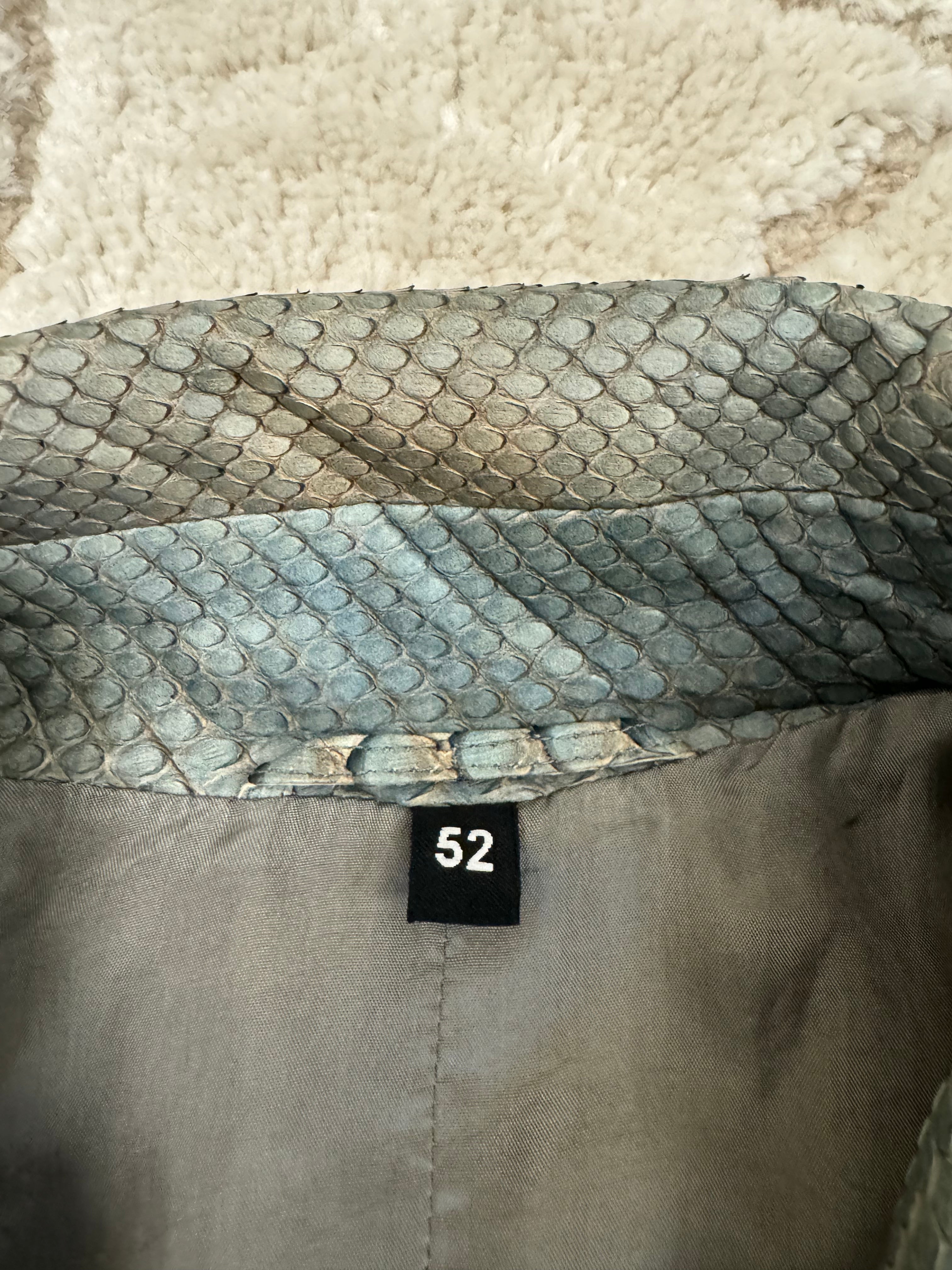 SS2011 Giorgio Armani Aurora Borealis Python Leather Jacket