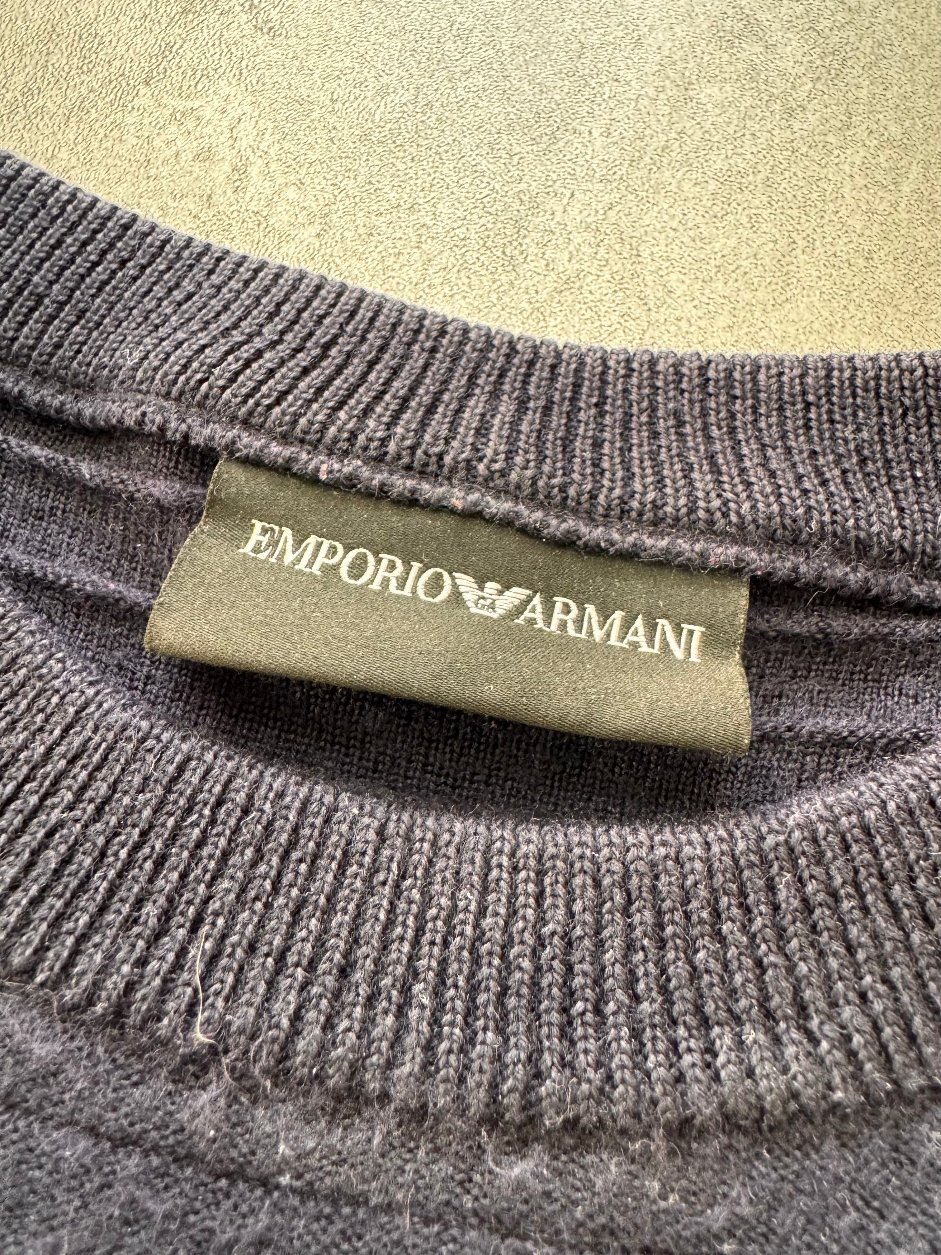 FW2018 Emporio Armani Stripped Navy Sweater