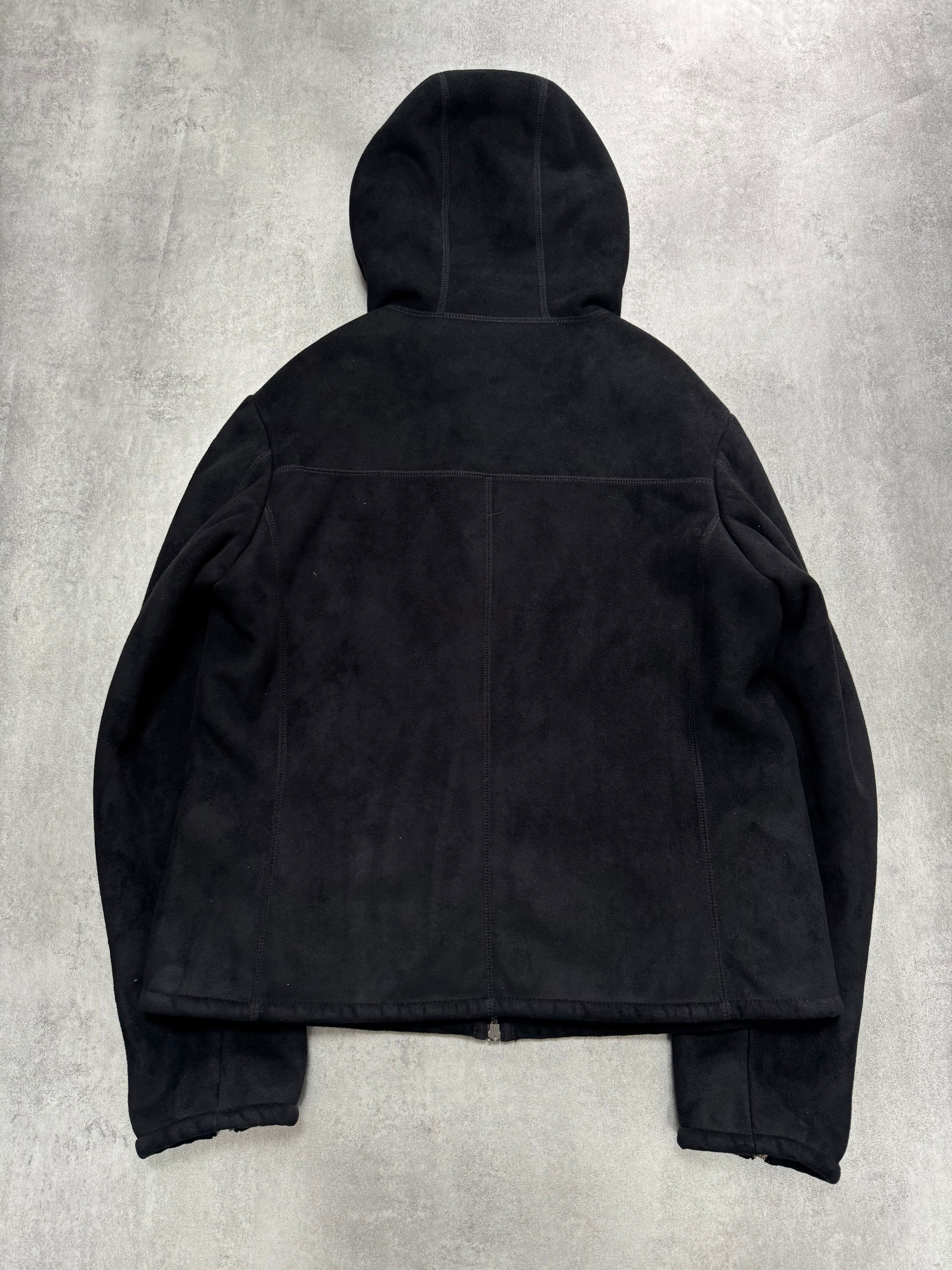 AW2008 Emporio Armani Hooded Soft Black Jacket