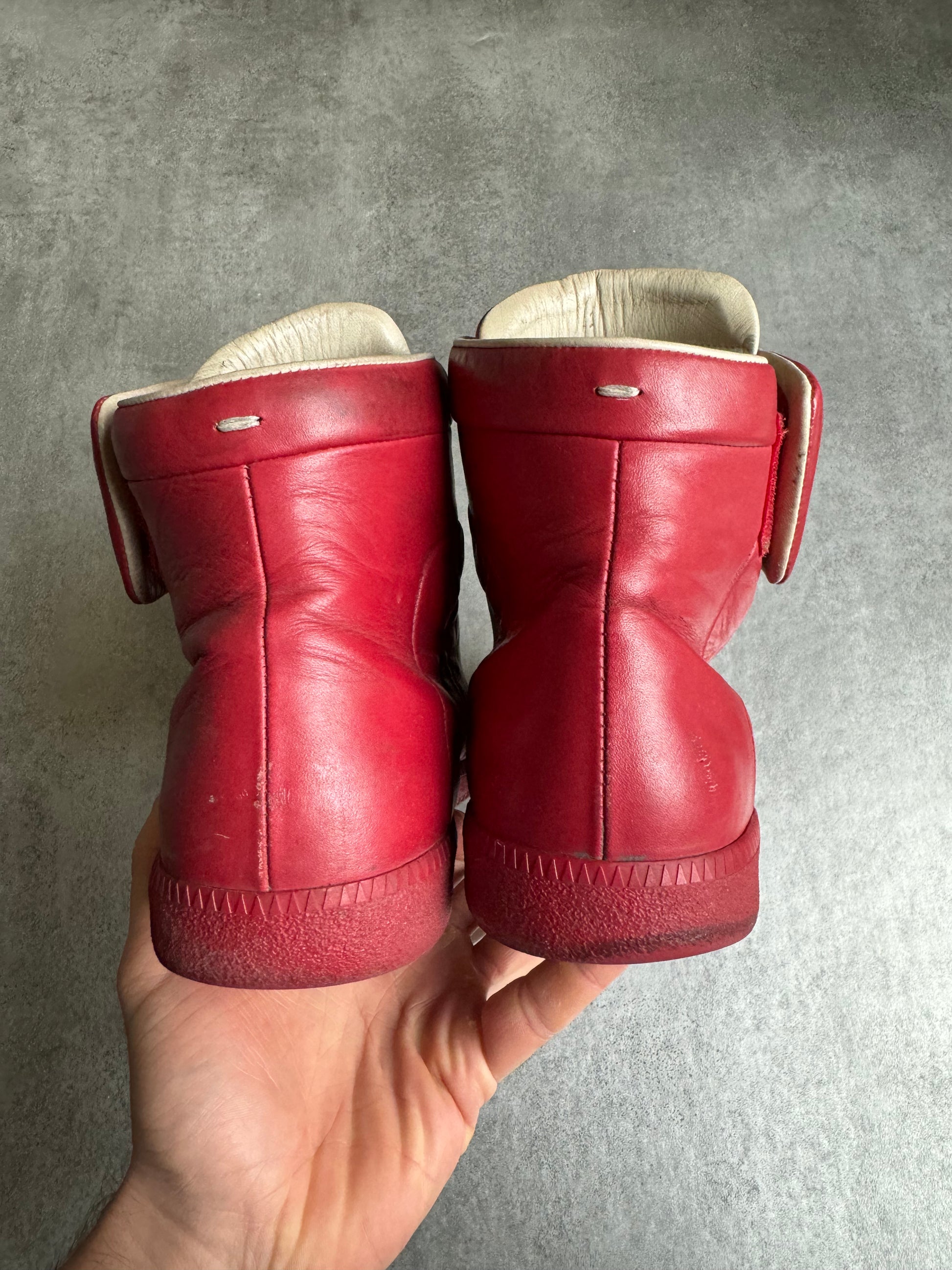 AW2016 Maison Margiela Future High Red Leather  (42) - 4