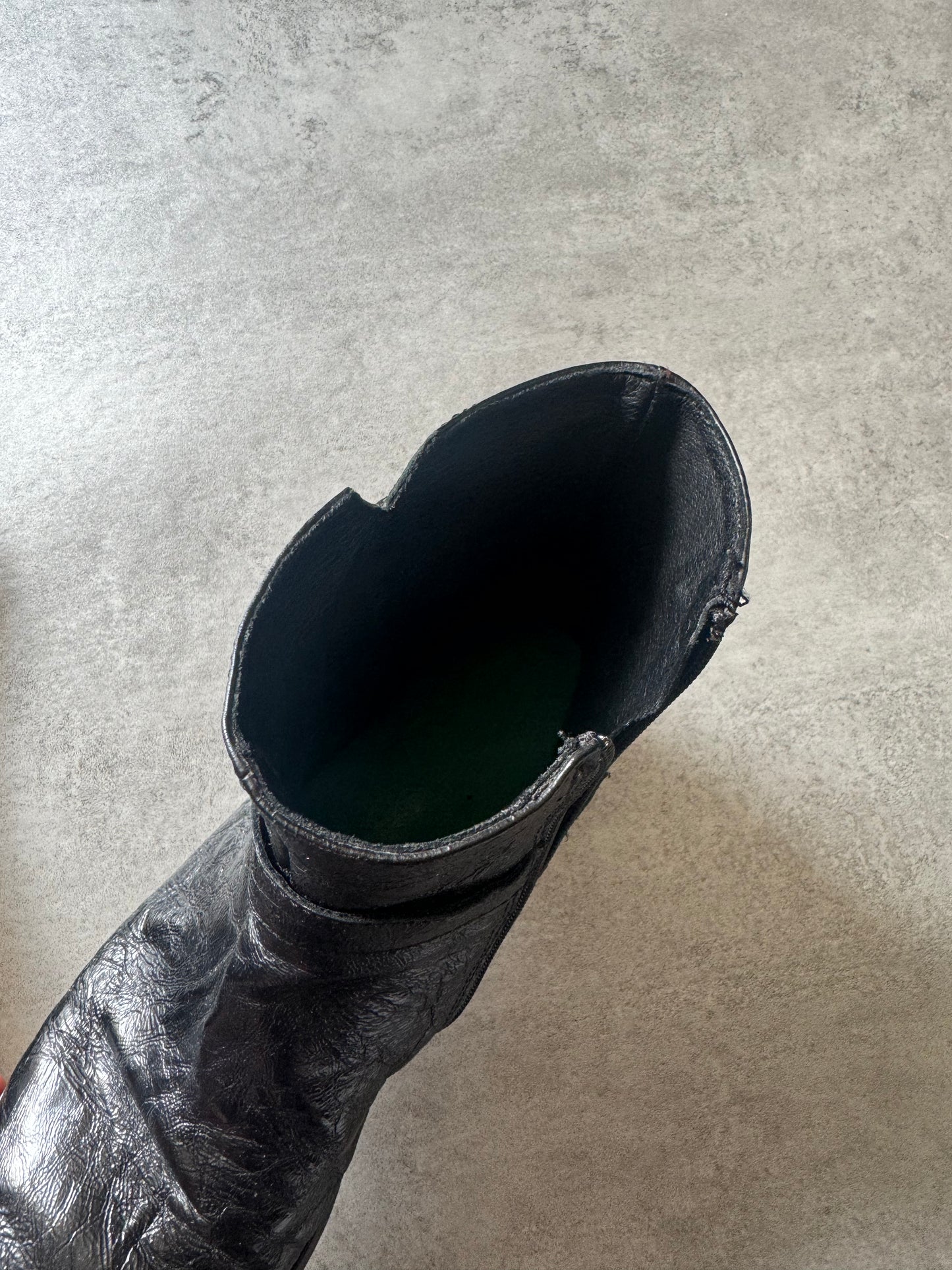 Cavalli Black Western Leather Boots  (43) - 7