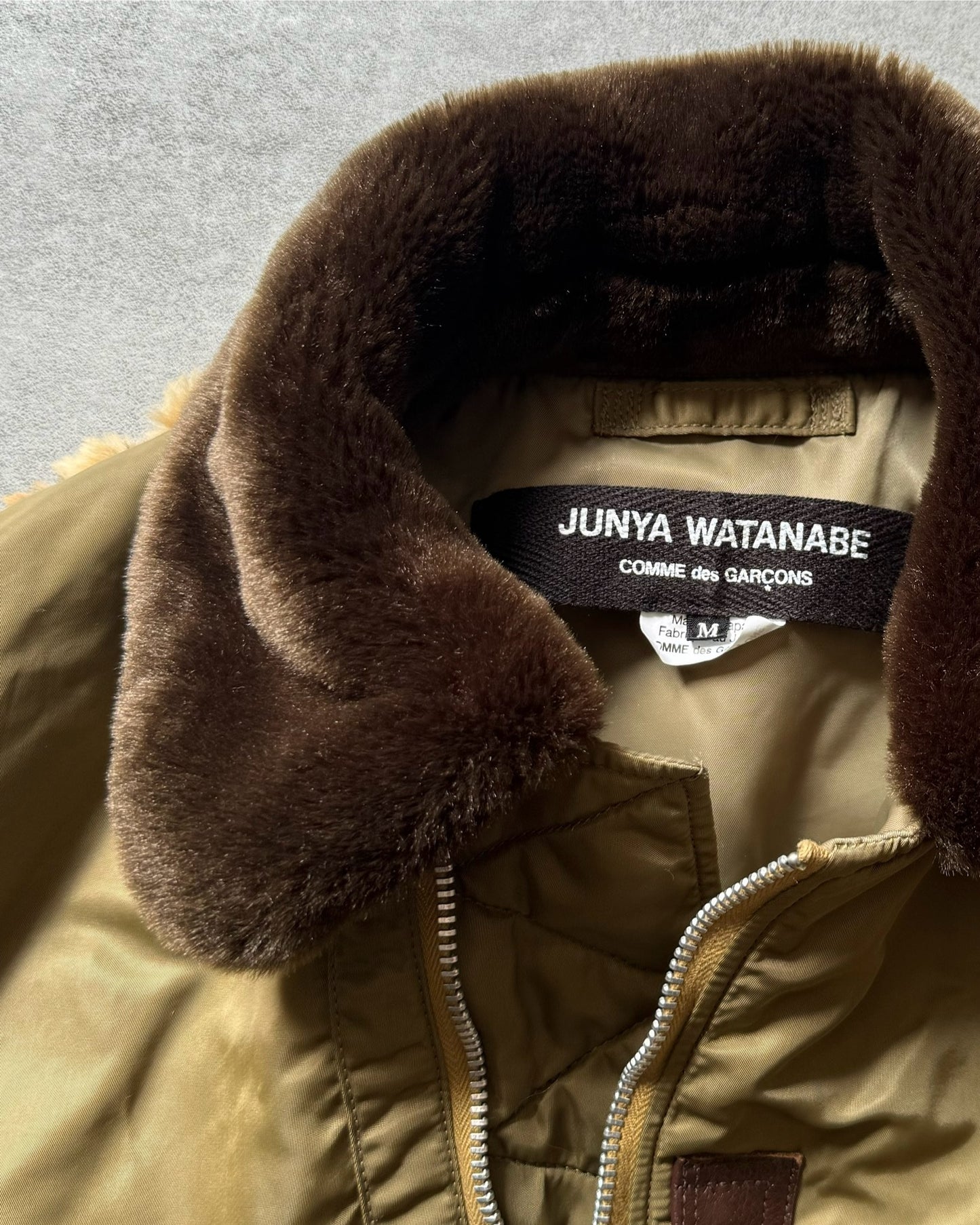 AW2021 Junya Watanabe Comme des Garçons Jaguar Faux Fur Bomber Jacket  (M) - 8