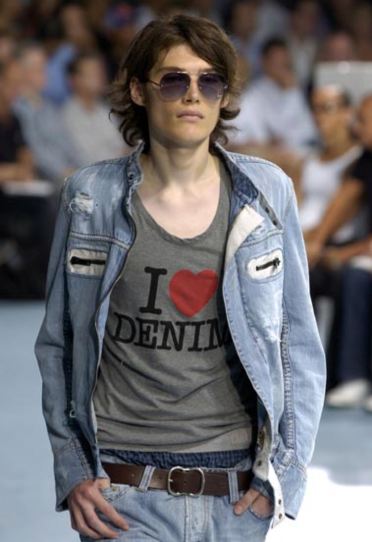 SS2005 Dolce & Gabbana Apocalyptic Biker Denim Jacket (M/L) - 6