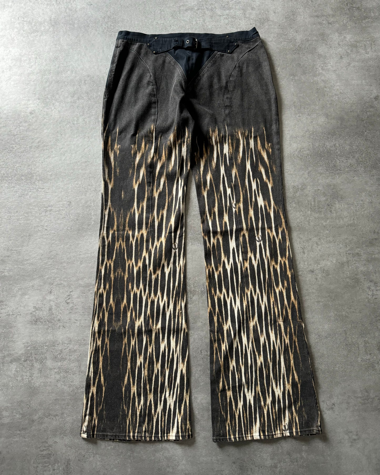 AW2004 Cavalli Relaxed Fire Magma Grey Pants (M) - 2