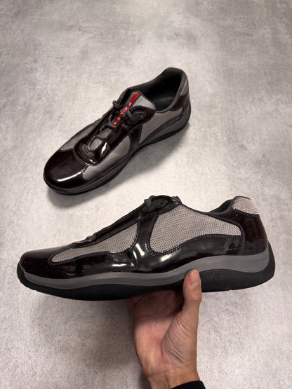 Prada America's Cup Dark Obscure Purple Satin Shoes (47,5) - 7