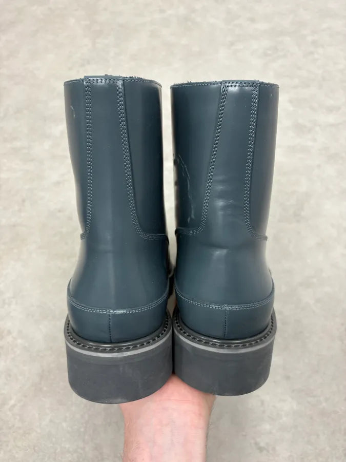 Louis Vuitton Night Blue Sample Leather Boots by Virgil Abloh rEJfZax 6