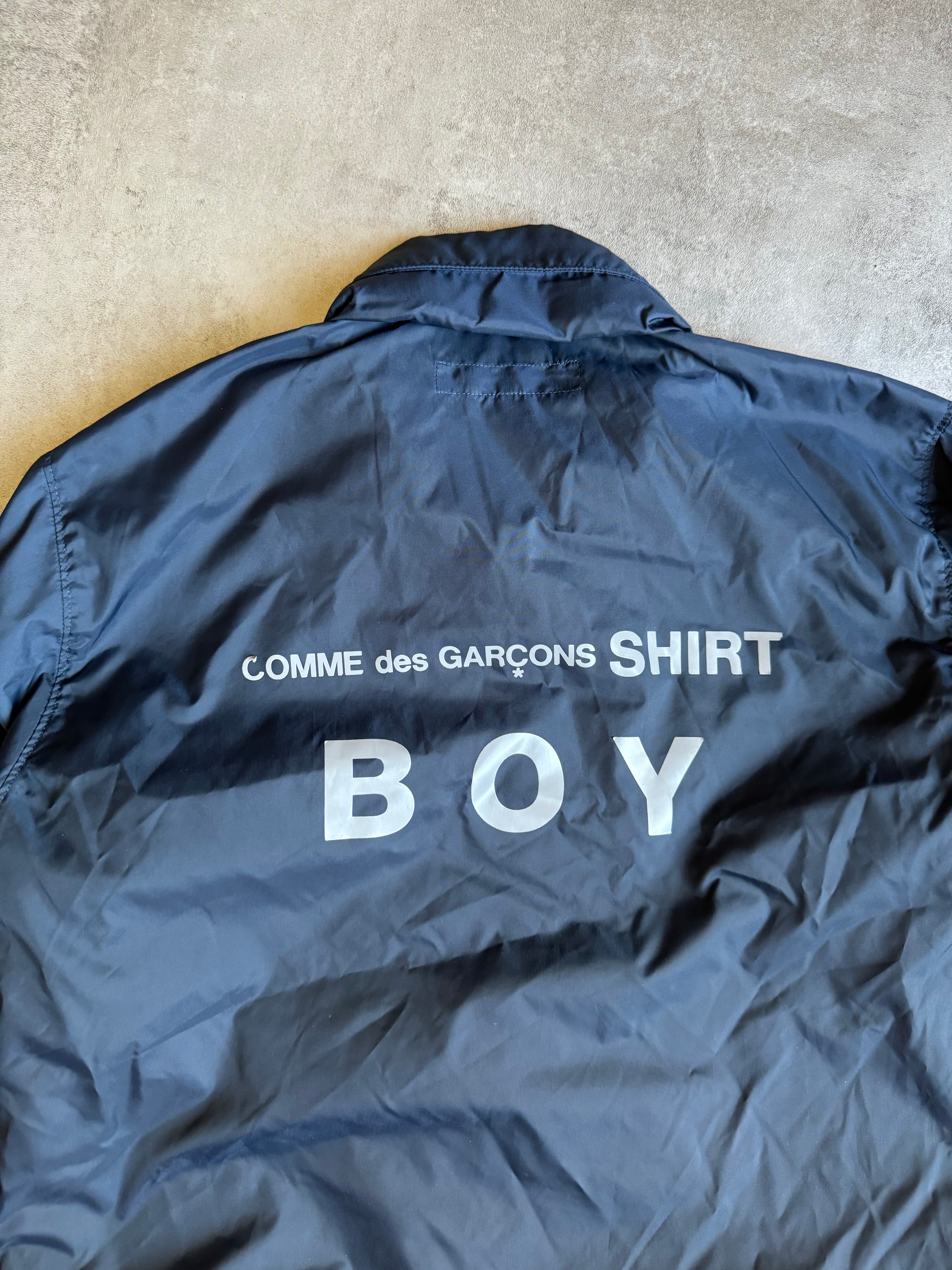 Comme des Garçons Shirt BOY Navy Coach Jacket (M) - 8