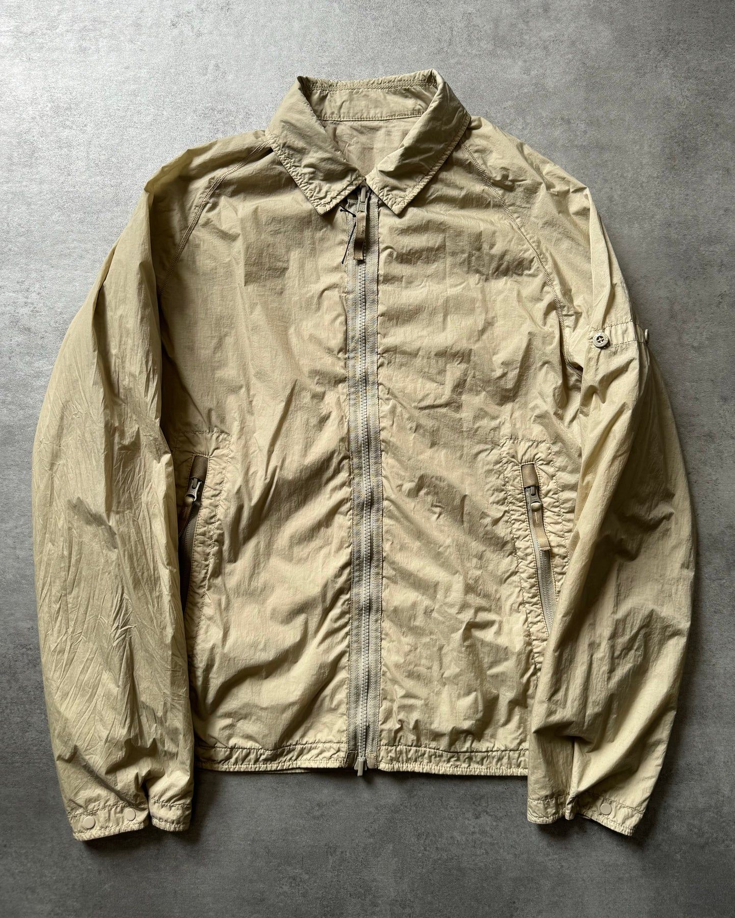 SS2022 Stone Island Ghost Reversible Beige Light Tactical Jacket (S) - 5