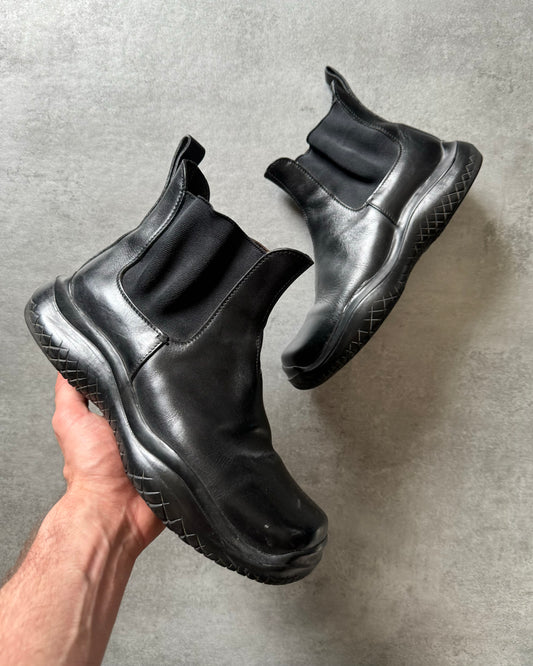 FW1999 Prada Black Leather Boots (40) - 1
