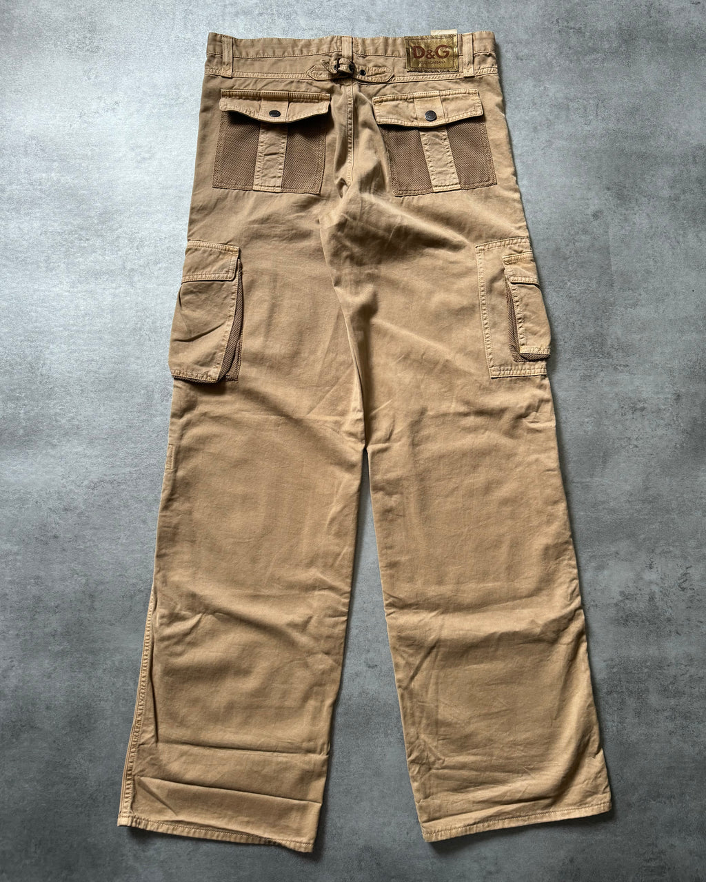 SS2003 Dolce & Gabbana Beige Cargo Utility Pants (L) - 6