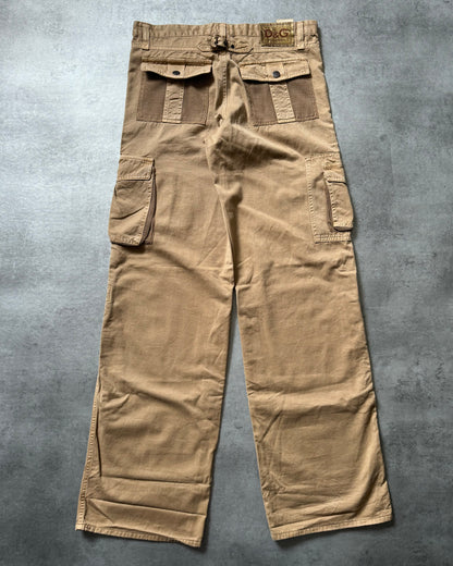 SS2003 Dolce & Gabbana Beige Cargo Utility Pants (L) - 6