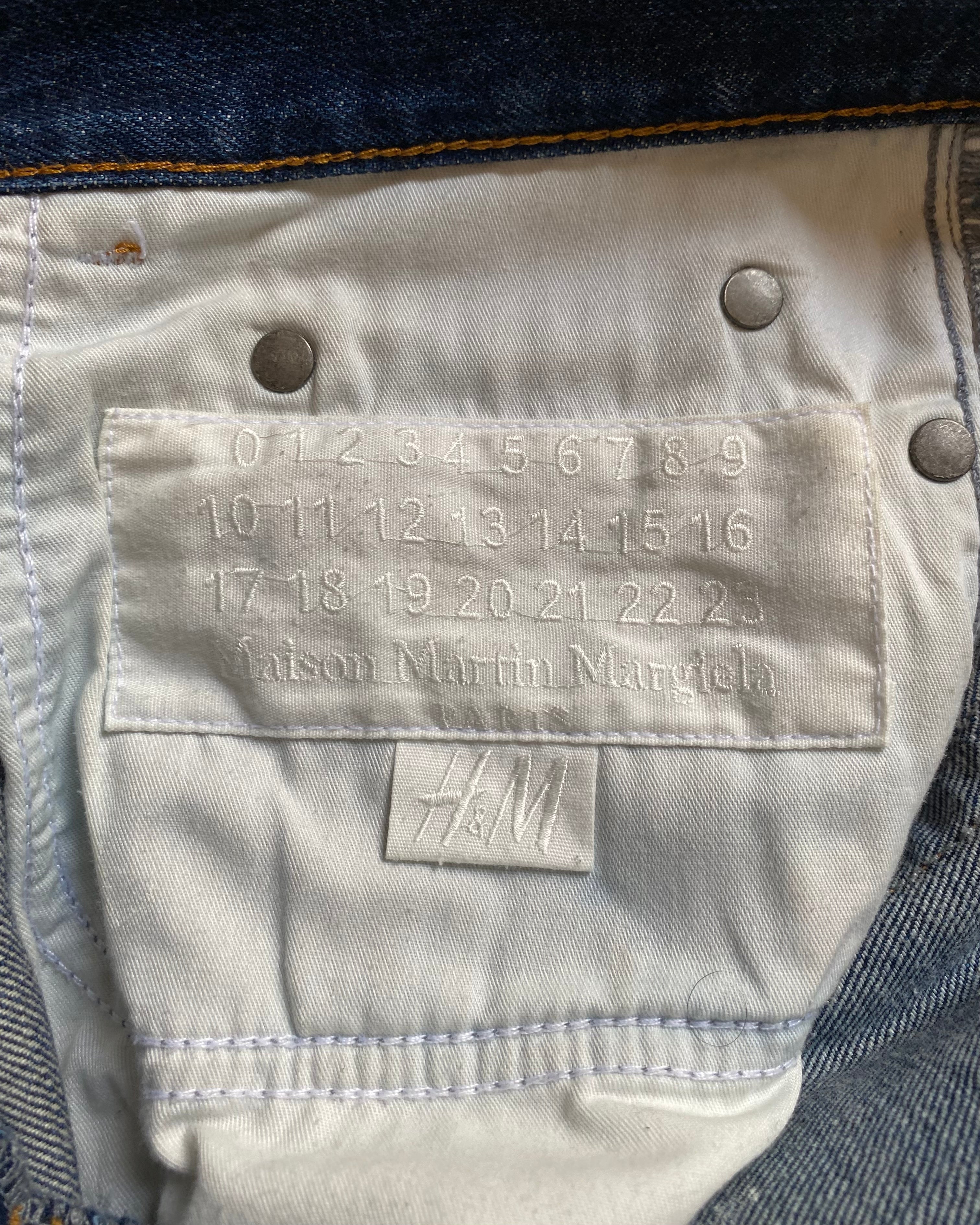 SS04 Maison Margiela x H&M White Painted Jeans RE-EDITION (M)