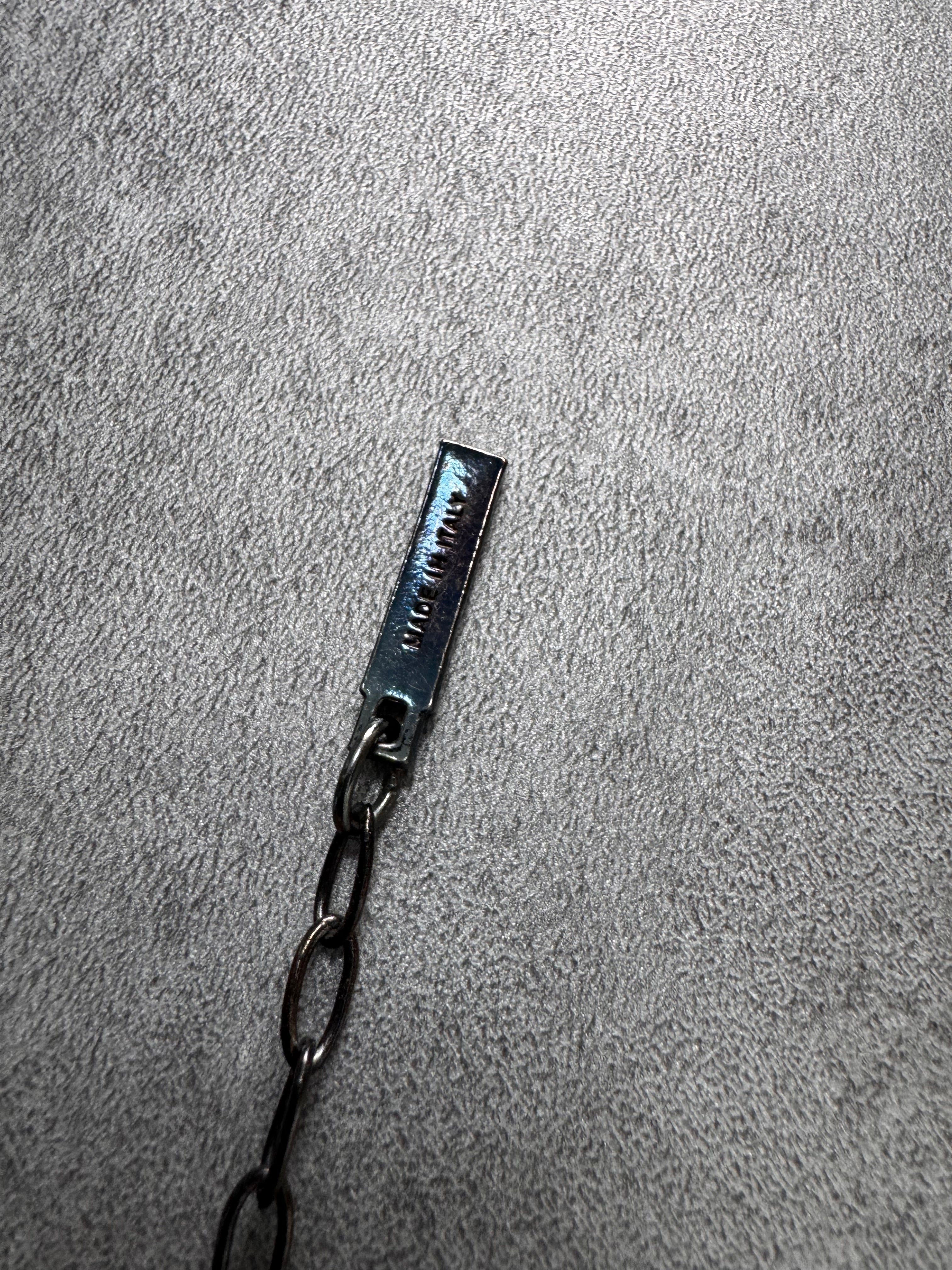 Dolce & Gabbana Water Green Onyx Cross Black Necklace