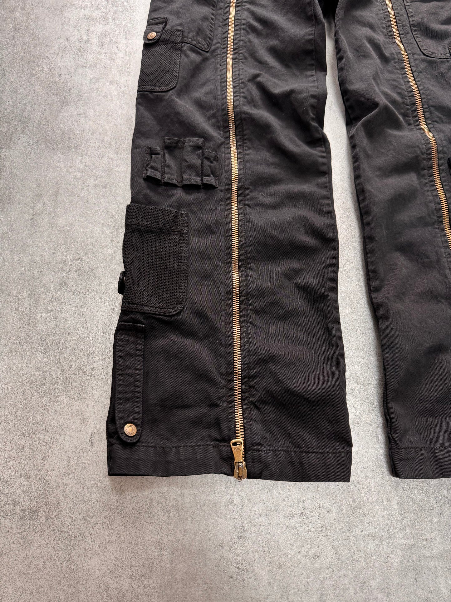 SS2003 Dolce & Gabbana Full Zip Aviator Cargo Pants (M)