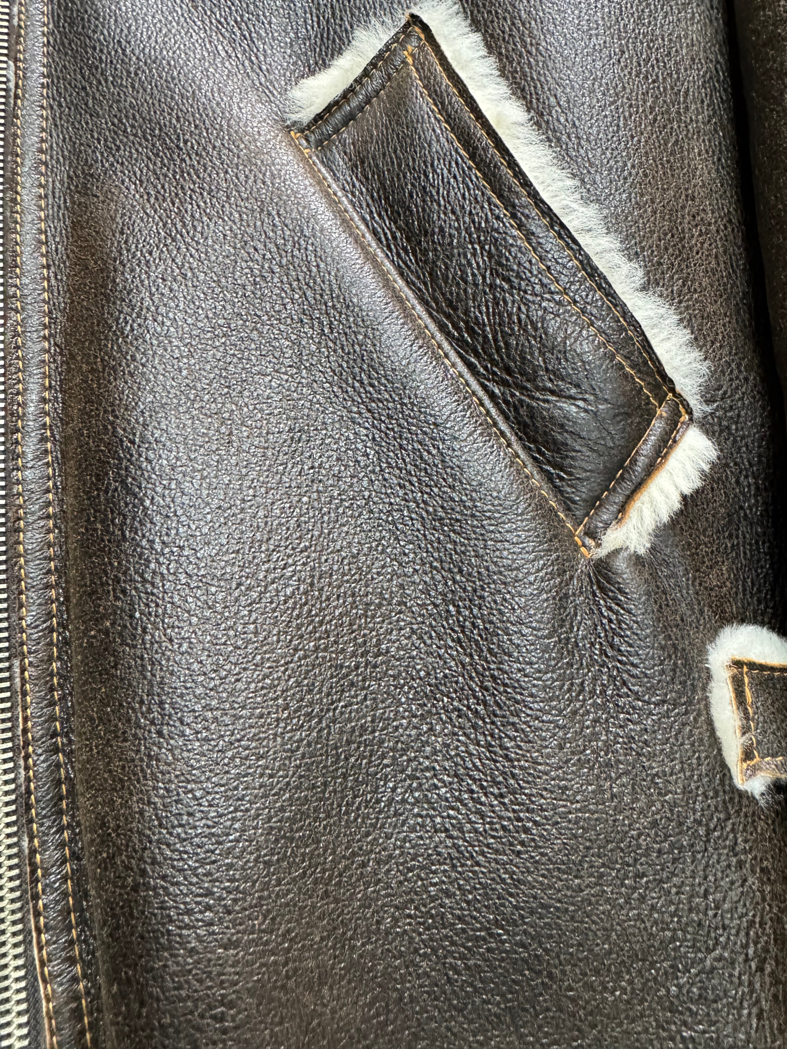 1990s Jean Paul Gaultier Tailored Shearling Leather Jacket