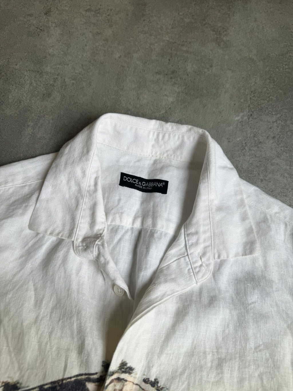 SS2014 Dolce & Gabbana Medieval Contemporary Linen Shirt (S) - 6