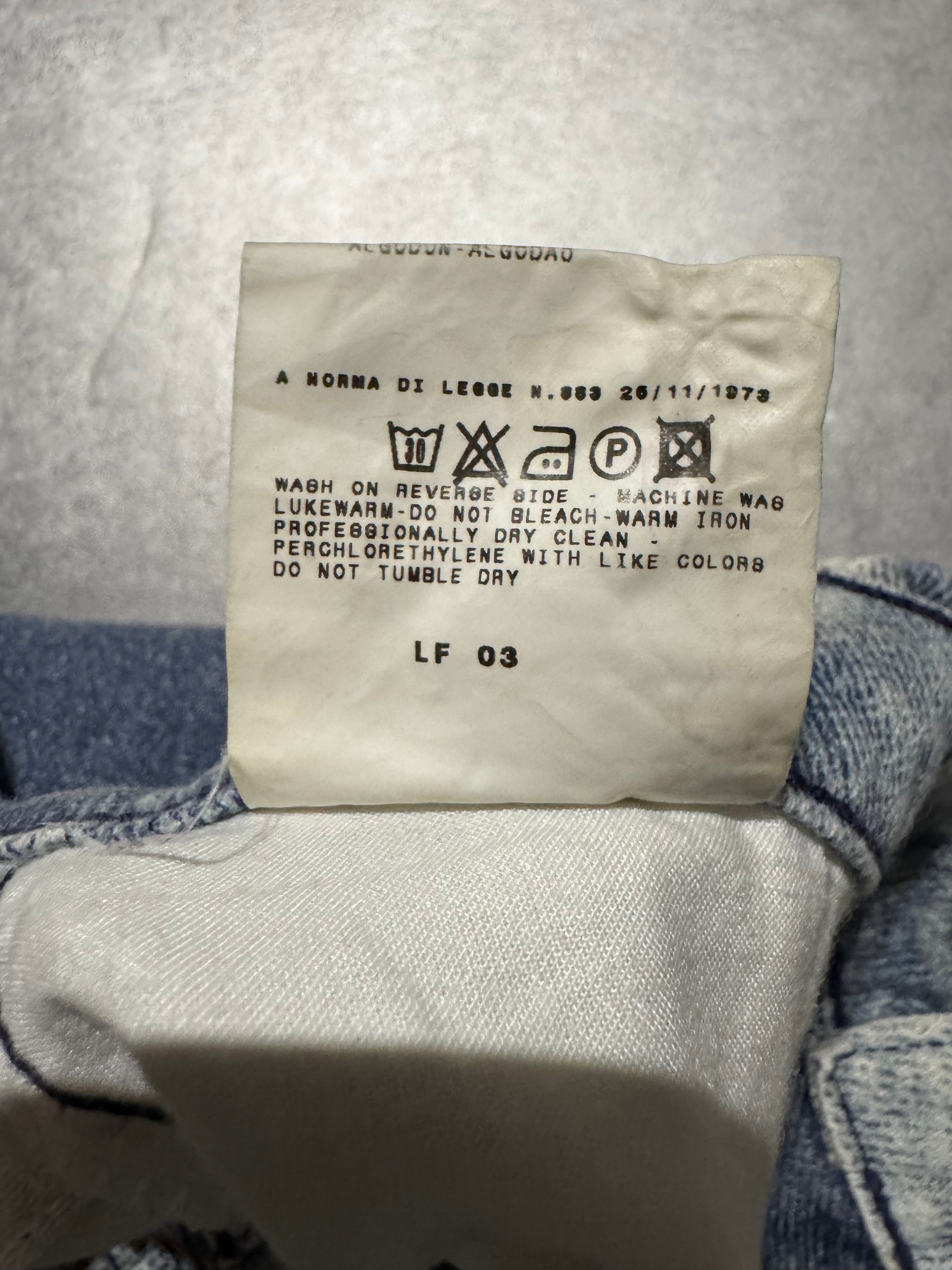 2000s Cavalli Overprint Blue Dyed Pants