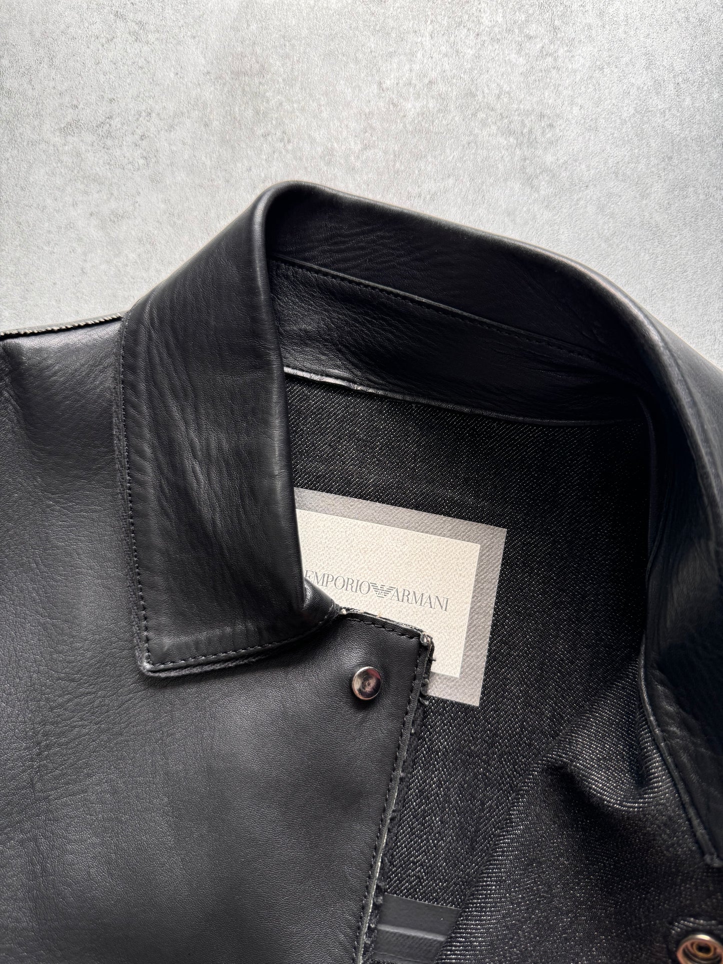 SS2015 Emporio Armani Perfect Leather Jacket (S/M)