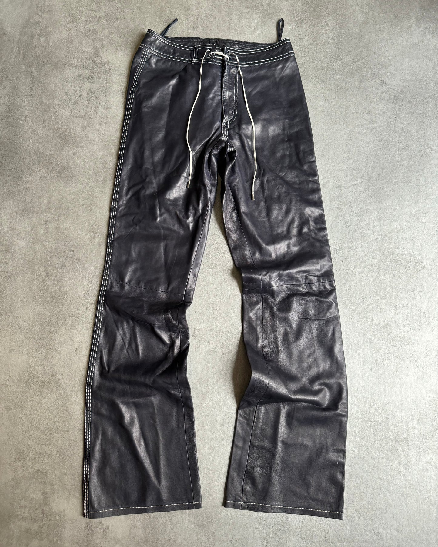 Ralph Lauren Collection Soft Cozy Leather Pants (XS/S) - 1