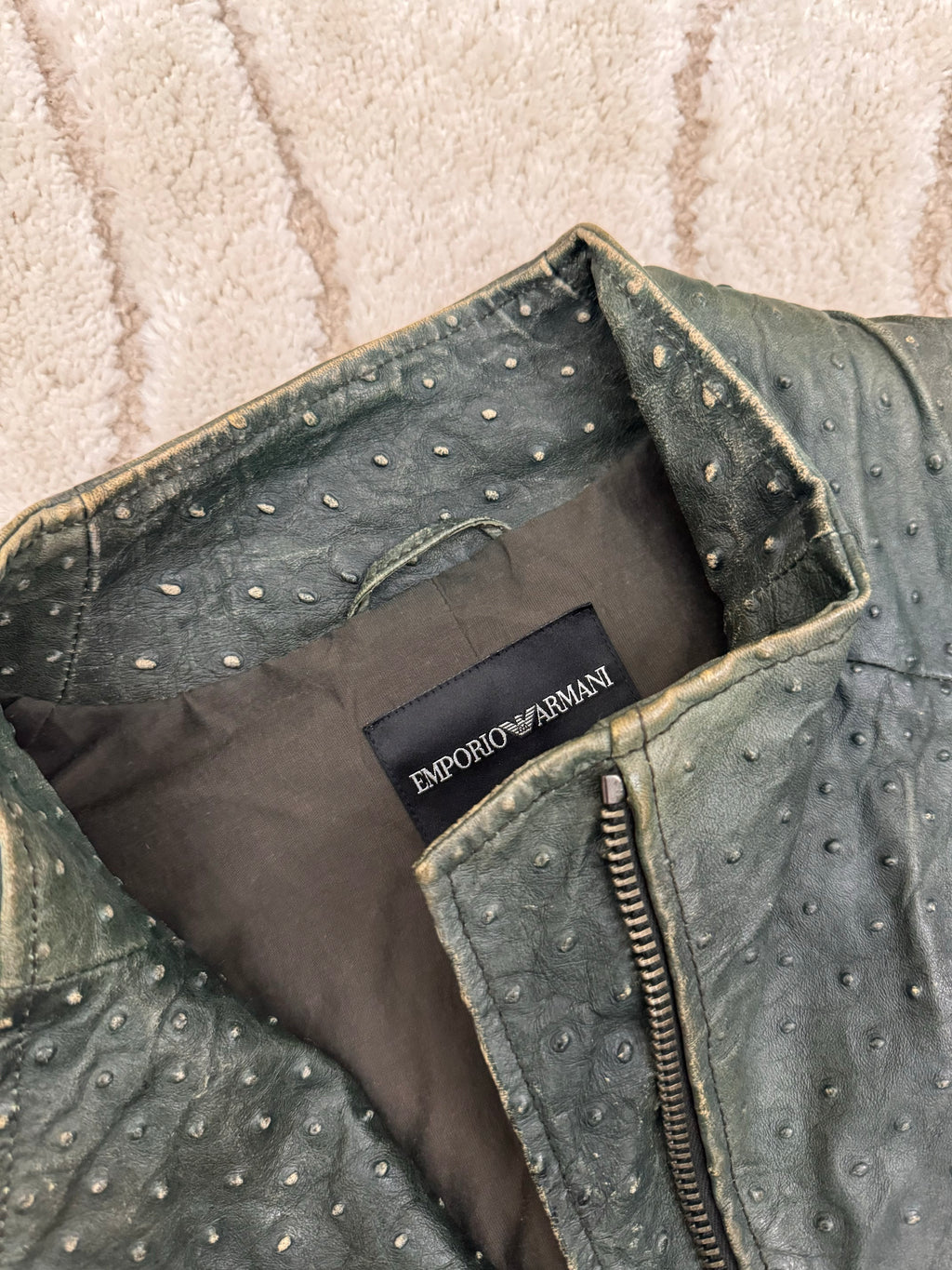 ジャケット・アウター EMPORIO ARMANI FW2009 Leather Jacket Emporio Armani Leather Bomber Jacket | Saks Fifth Avenue