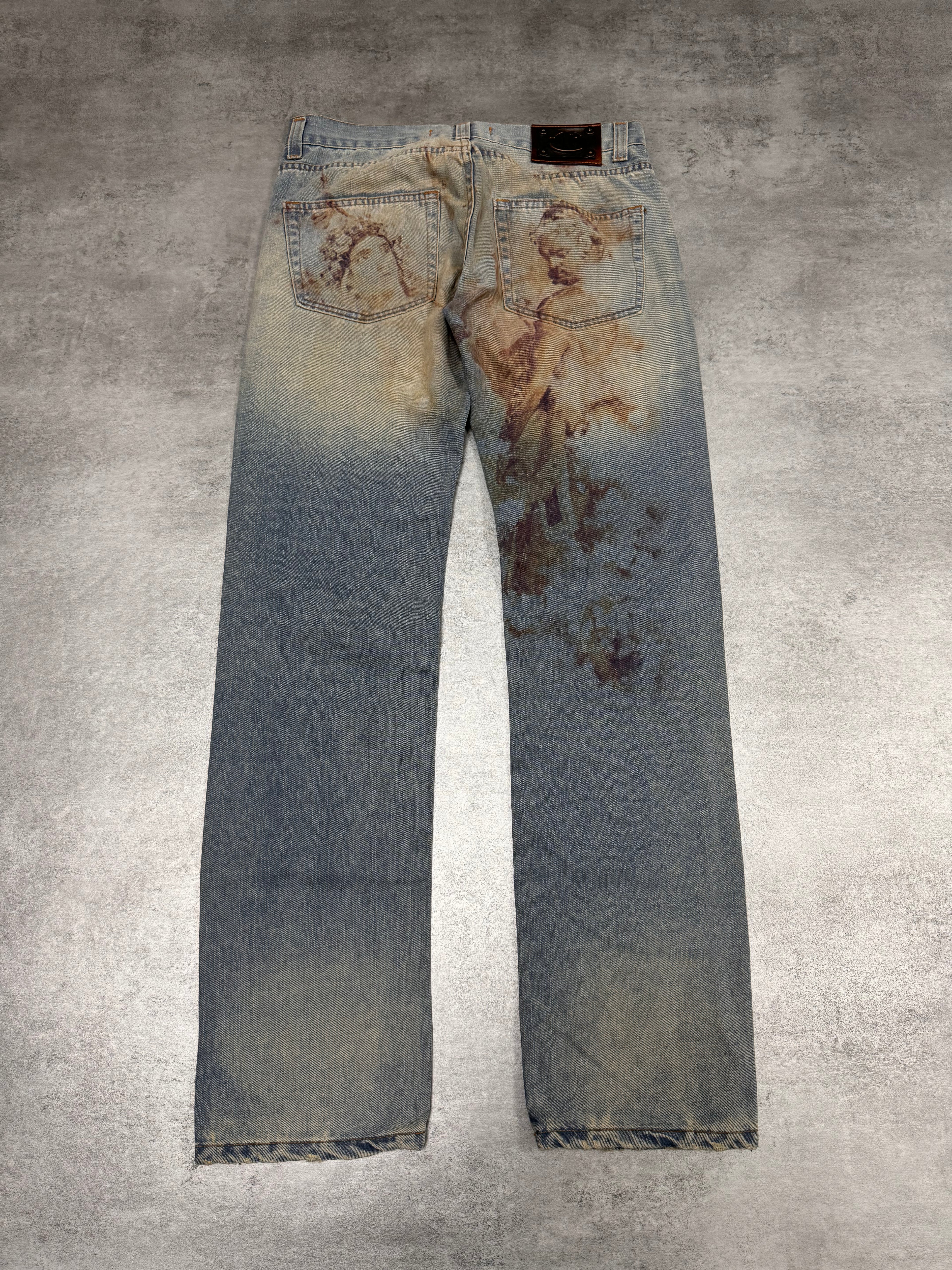 SS2008 Just Cavalli Evangelical Remains Jeans (S/M)