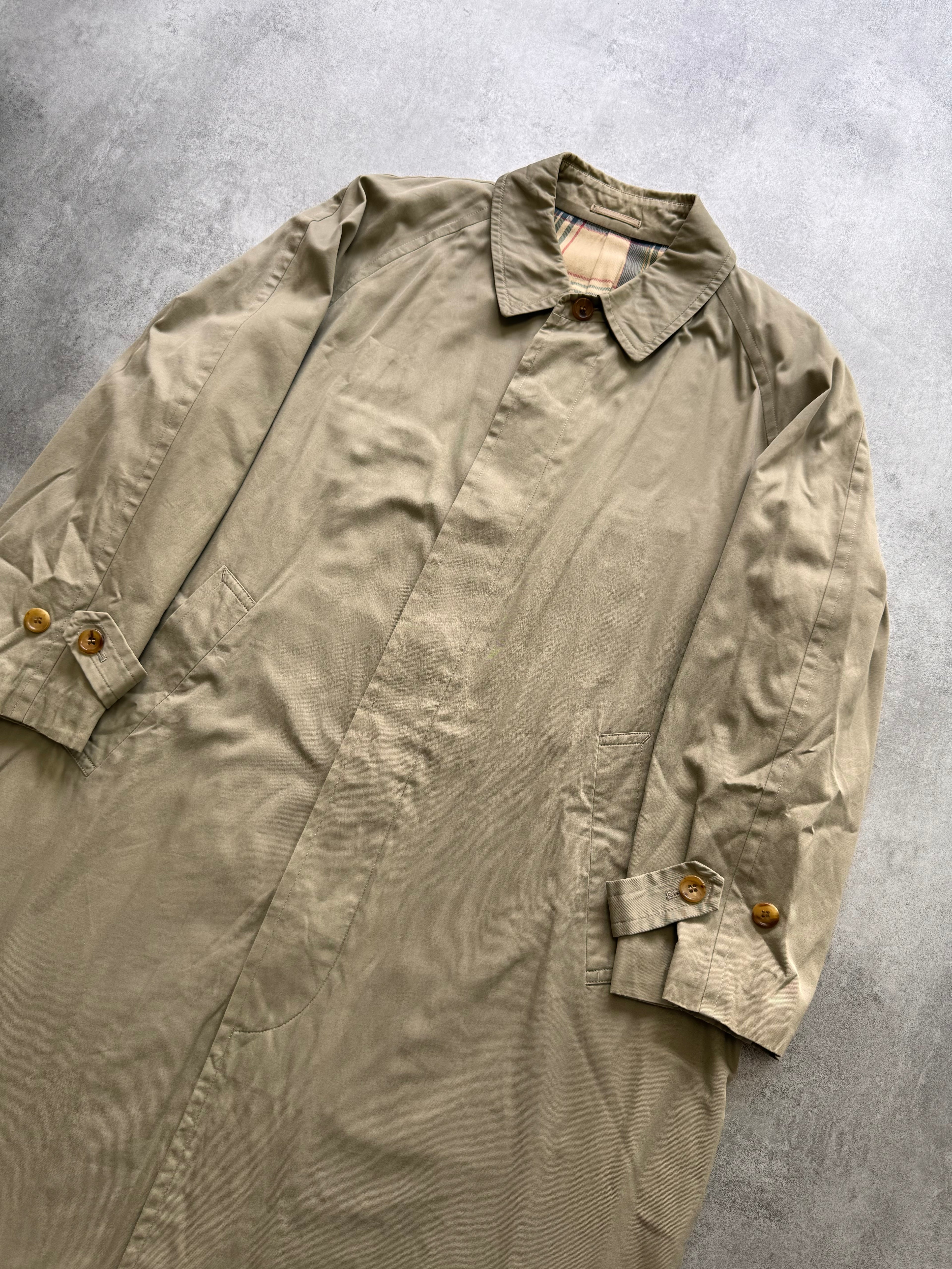 1980s Comme Des Garçons Homme Beige Trench Coat