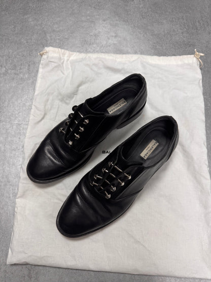 Balenciaga Steel Nails Black Leather Shoes (40eu)