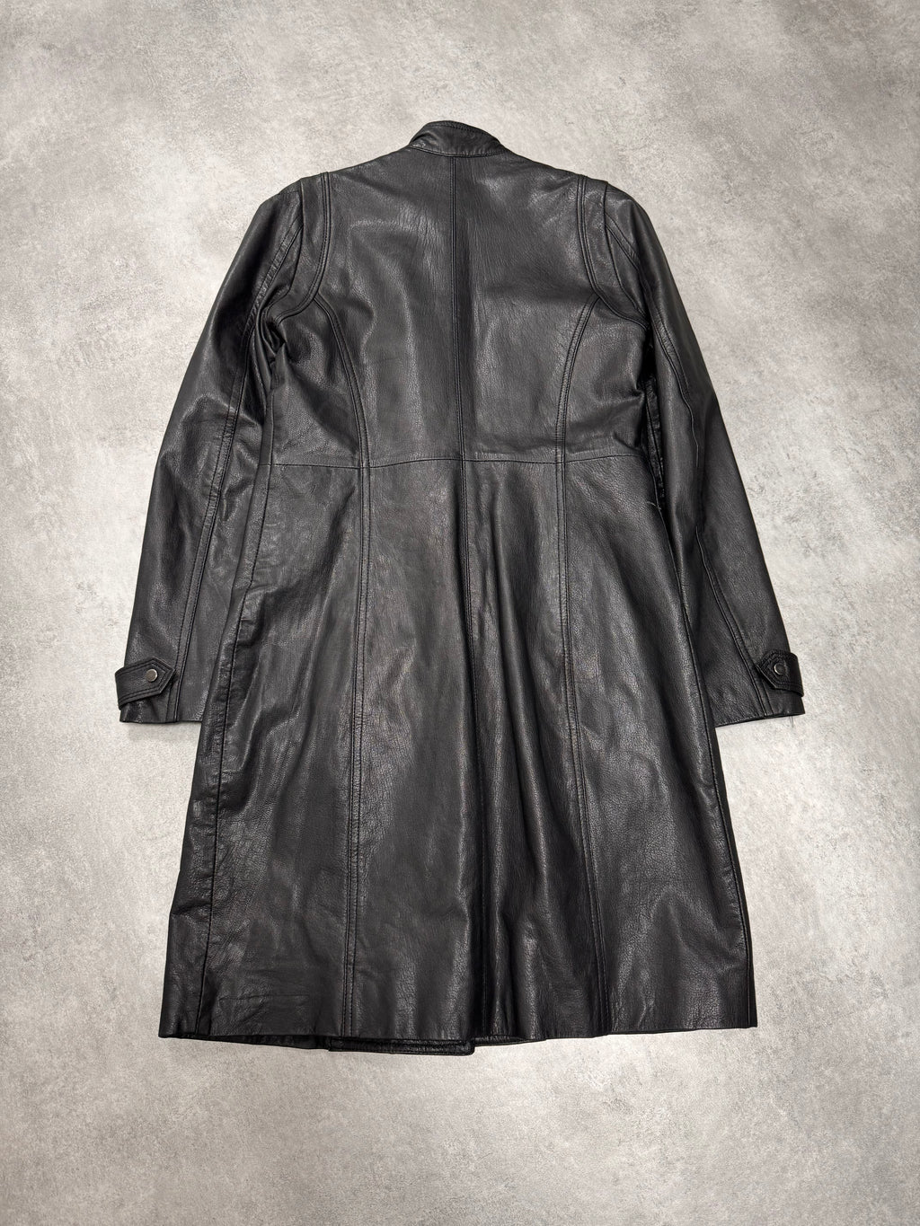 2000s Plein Sud Discreet Leather Trench Coat