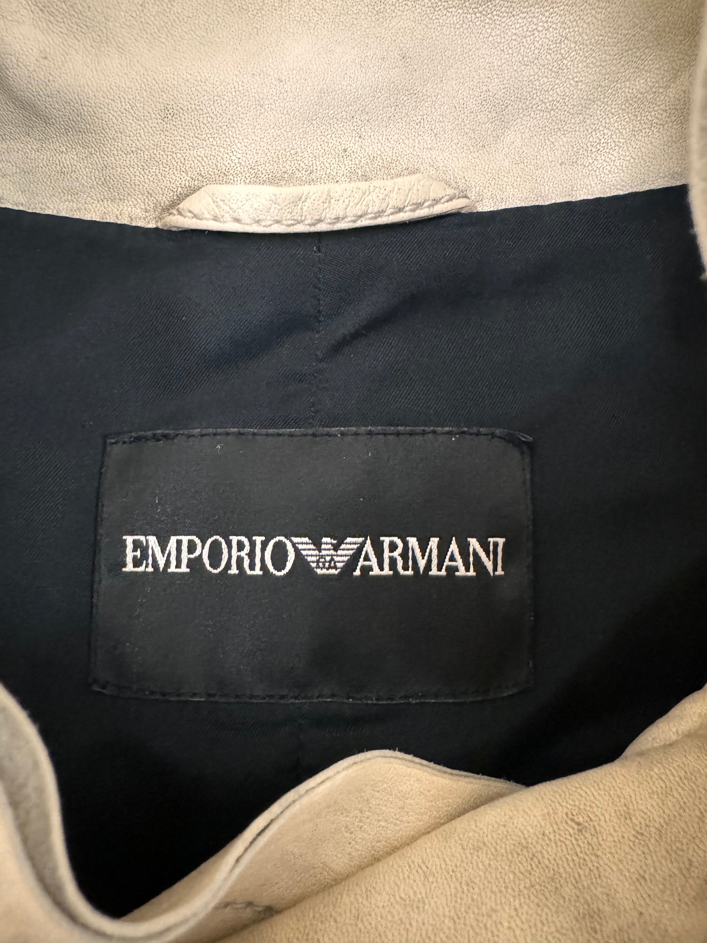 SS2011 Emporio Armani Post-Apocalyptic Biker Leather Jacket (M)