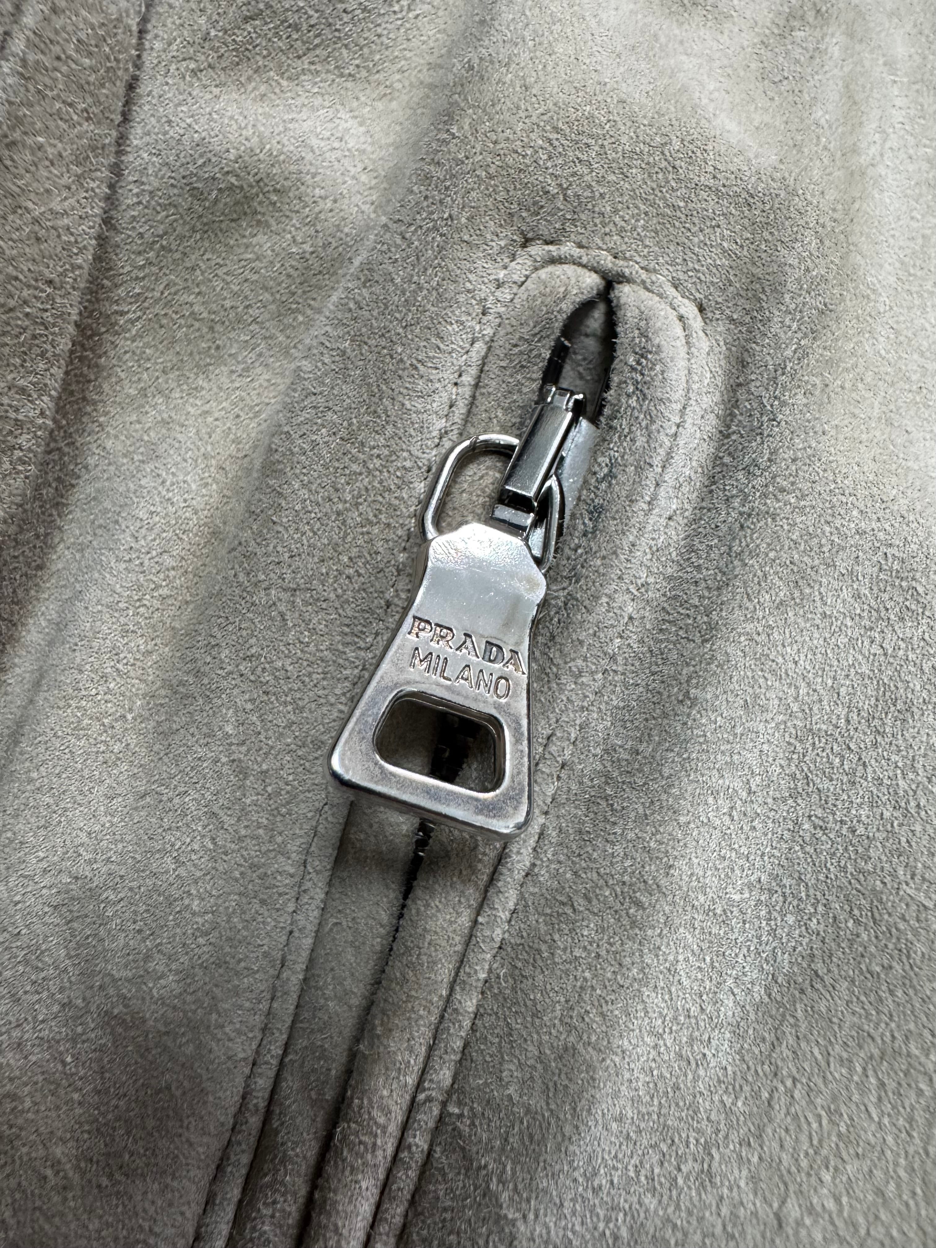 SS2009 Prada Beige Suede Leather Jacket