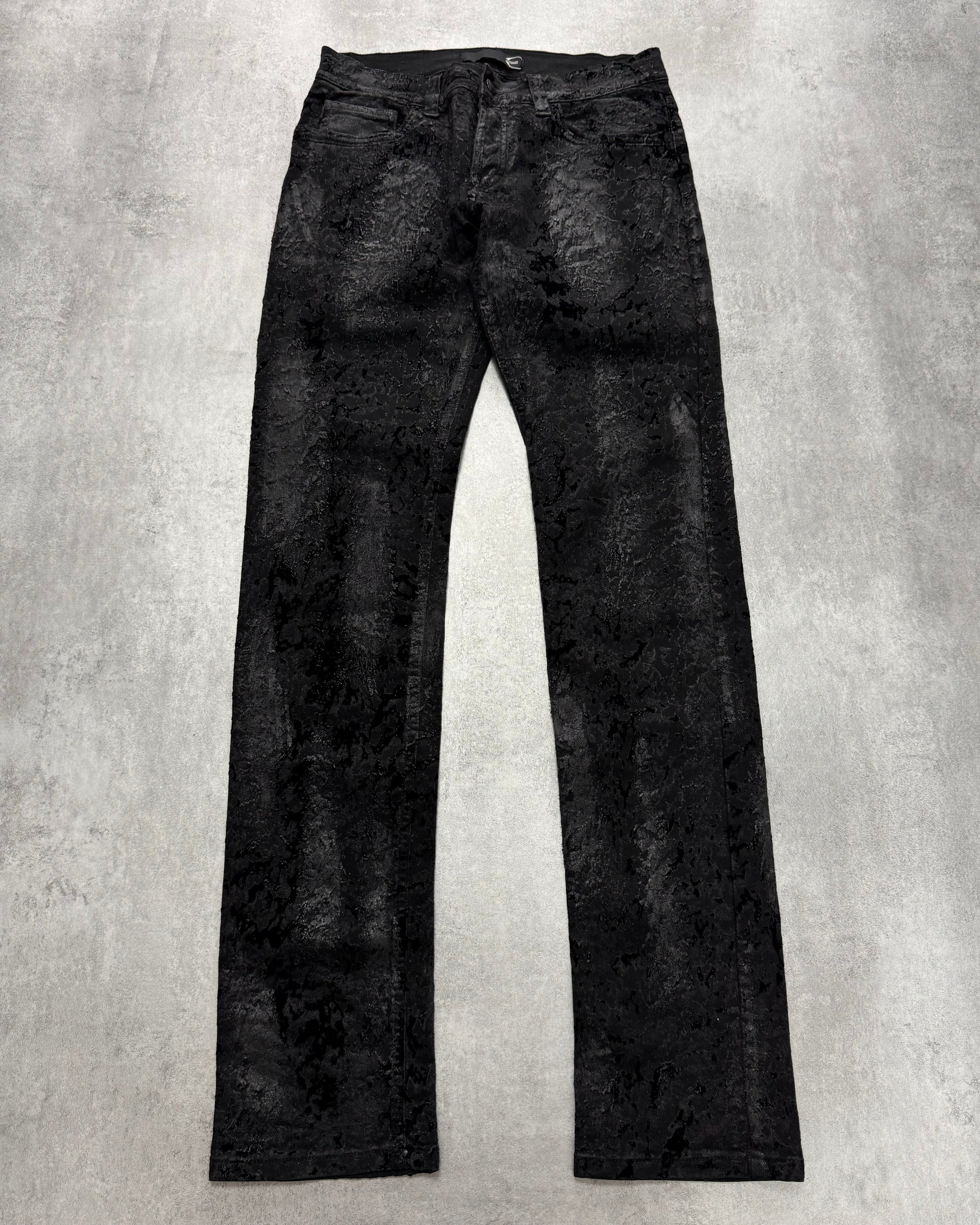 AW2010 Just Cavalli Rainy Obscure Velvet Jeans (S)