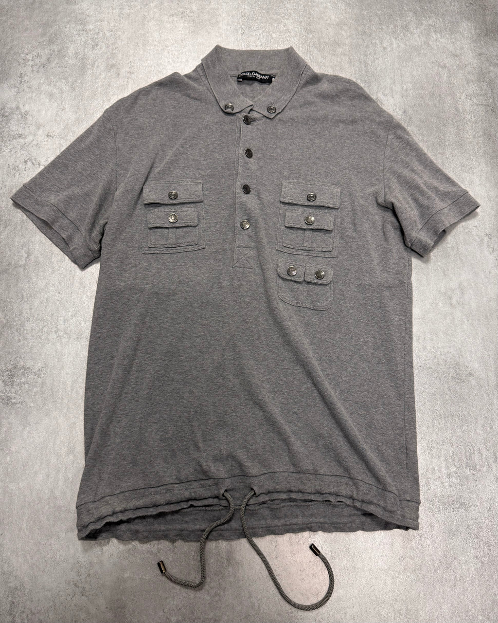 2000s Dolce & Gabbana Cargo Grey Polo