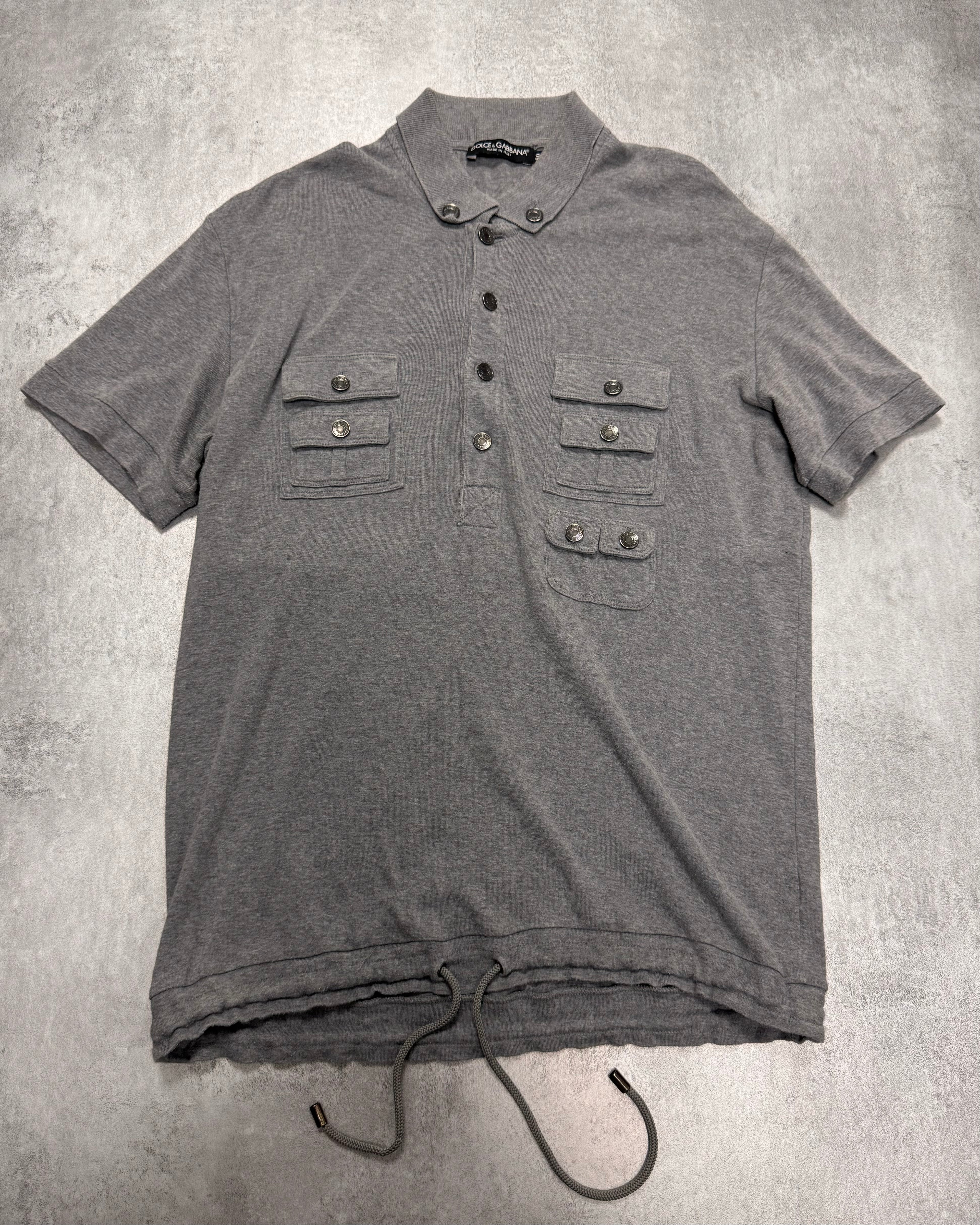 2000s Dolce & Gabbana Cargo Grey Polo