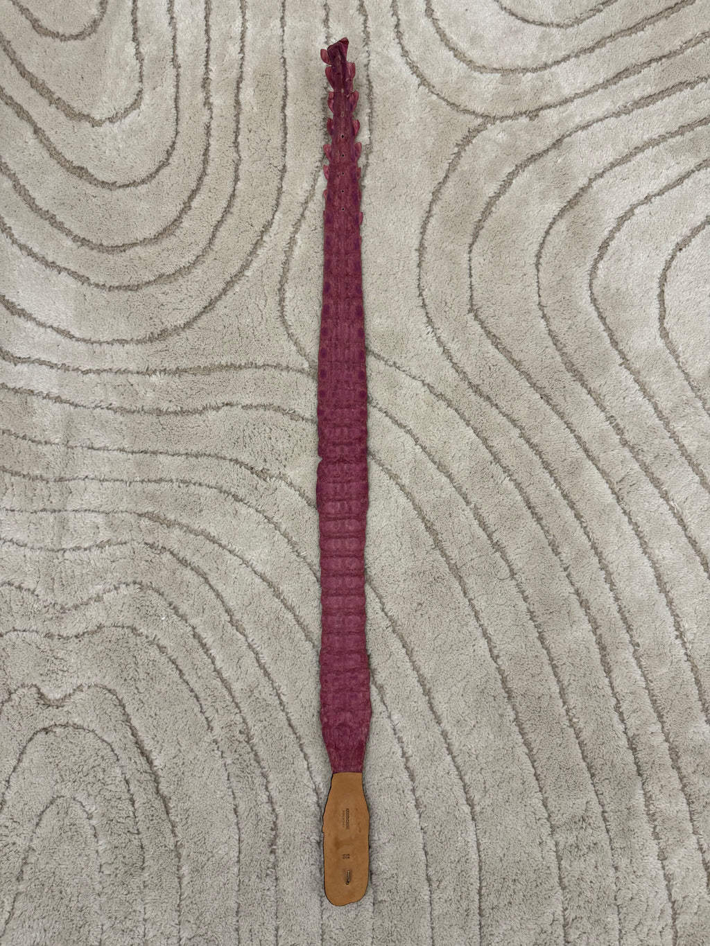 SS2005 ロベルト カヴァリ スウィート ピンク クロコダイル レザー ベルト