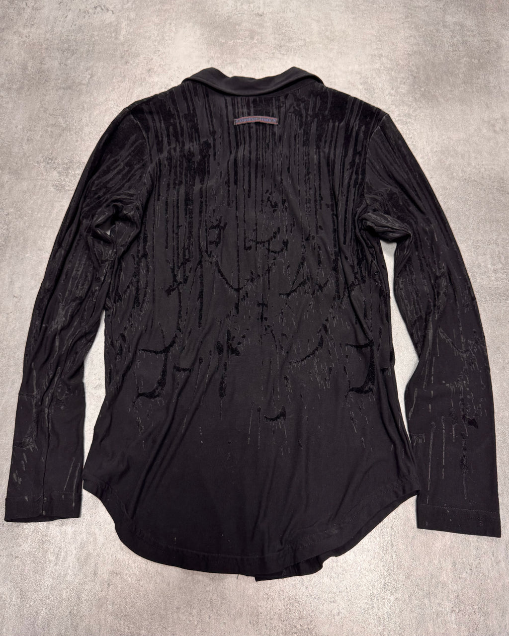 AW1998 Jean Paul Gaultier Blood Drip Black Shirt