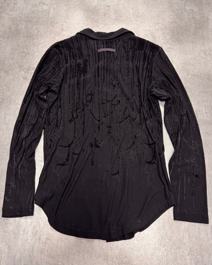 AW1998 Jean Paul Gaultier Blood Drip Black Shirt (XS)