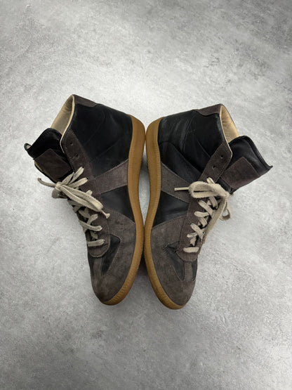 Maison Margiela Replica Black & Grey High Leather Shoes  (44) - 8