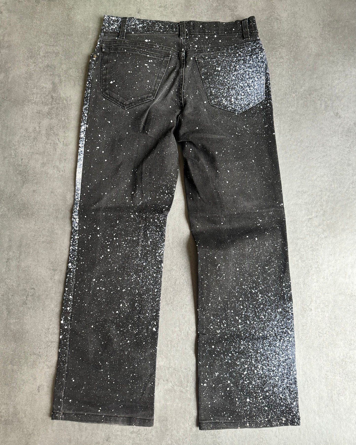 2000s Roberto Cavalli Galaxy White Expansion Pants (S) - 2