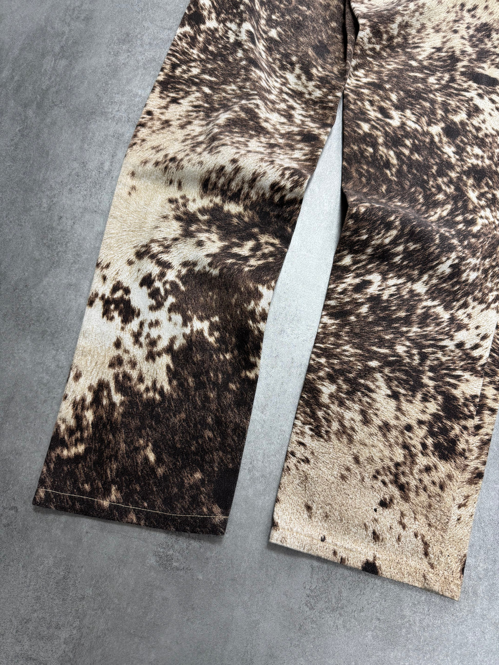 FW1999 Roberto Cavalli Furry Cowprint Movement Pants