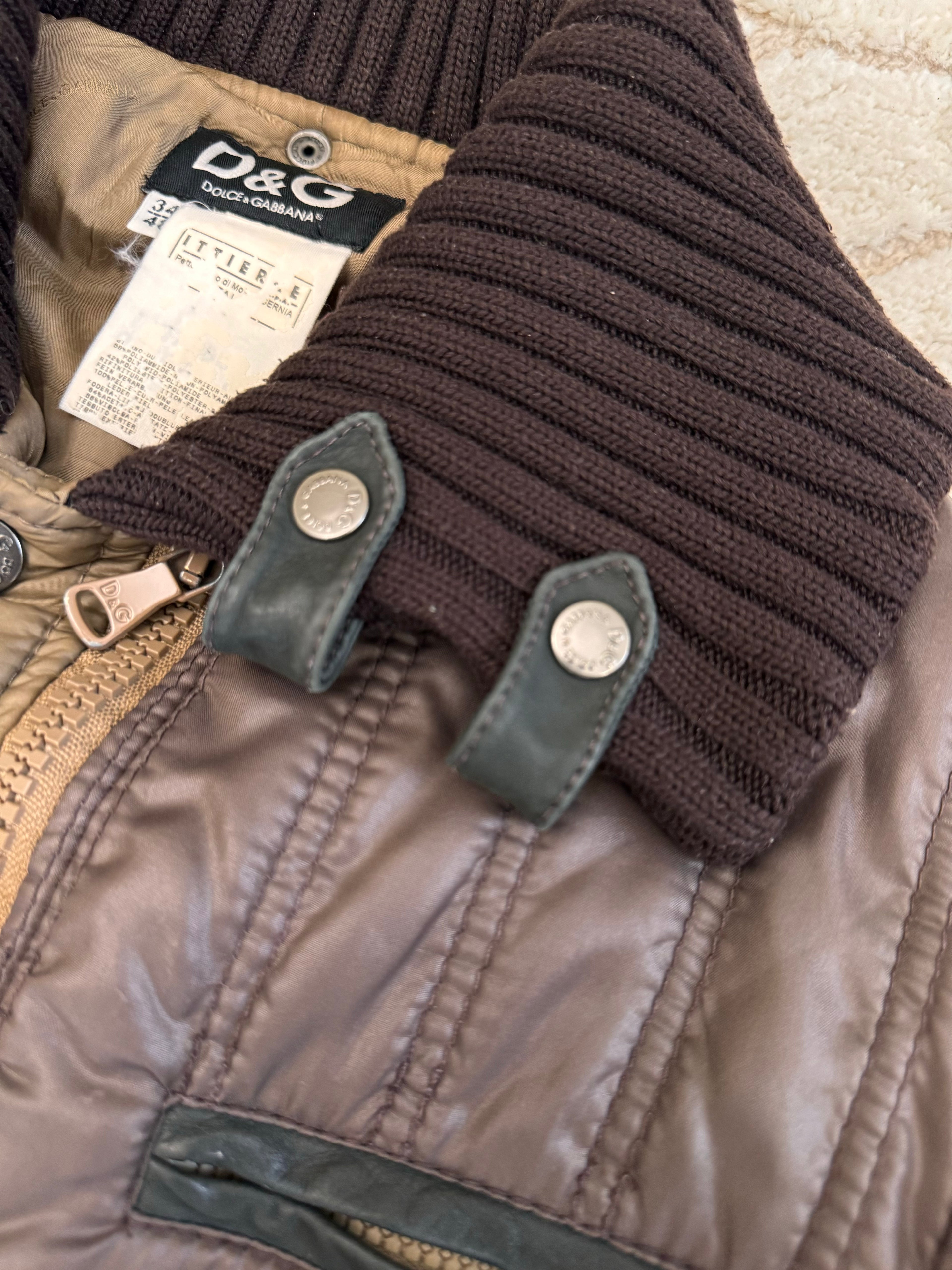 AW04 ドルチェ＆ガッバーナ 2in1 ハイネックボンバージャケット