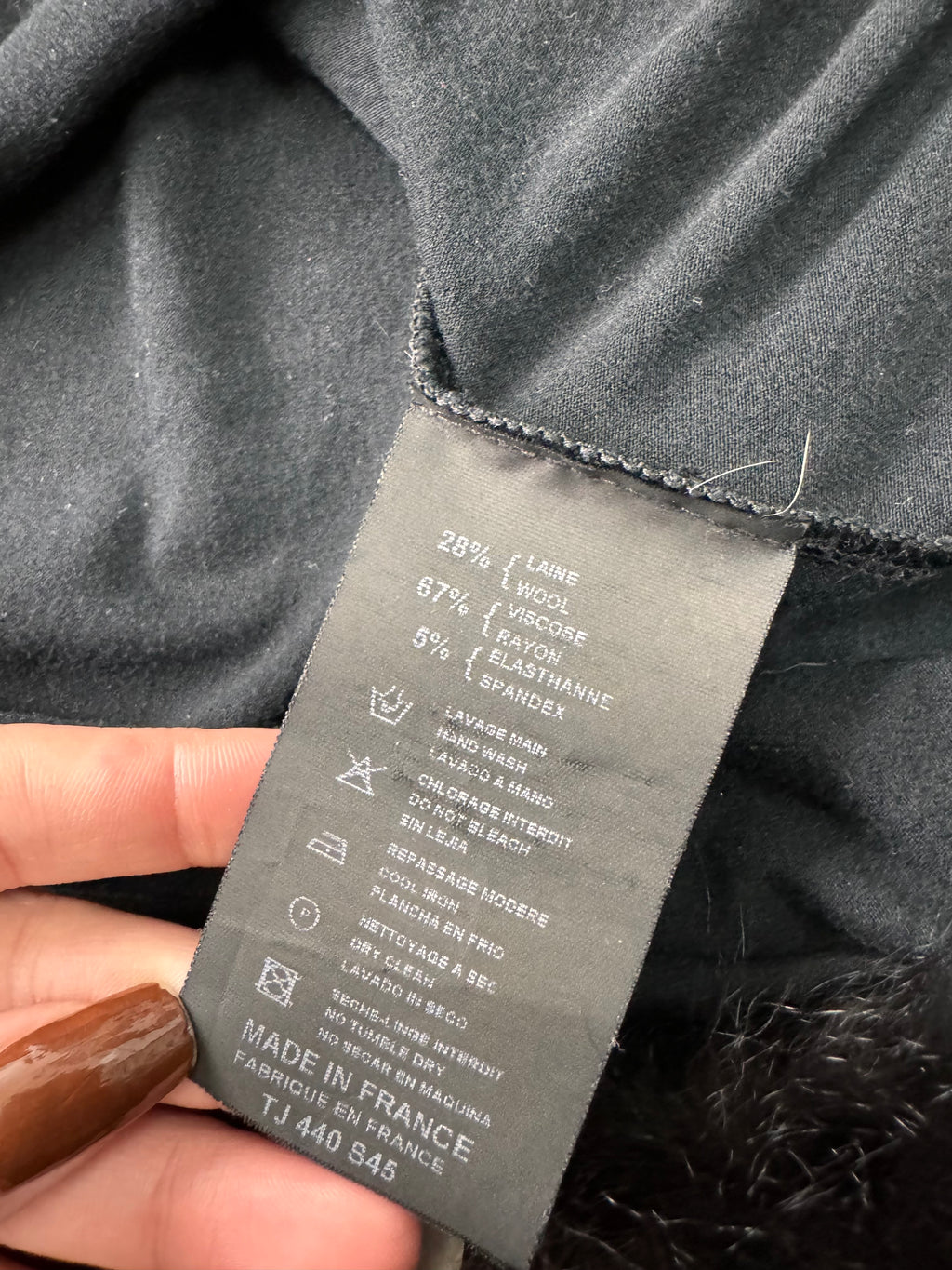 Plein Sud Black Low-Necked Top (S)