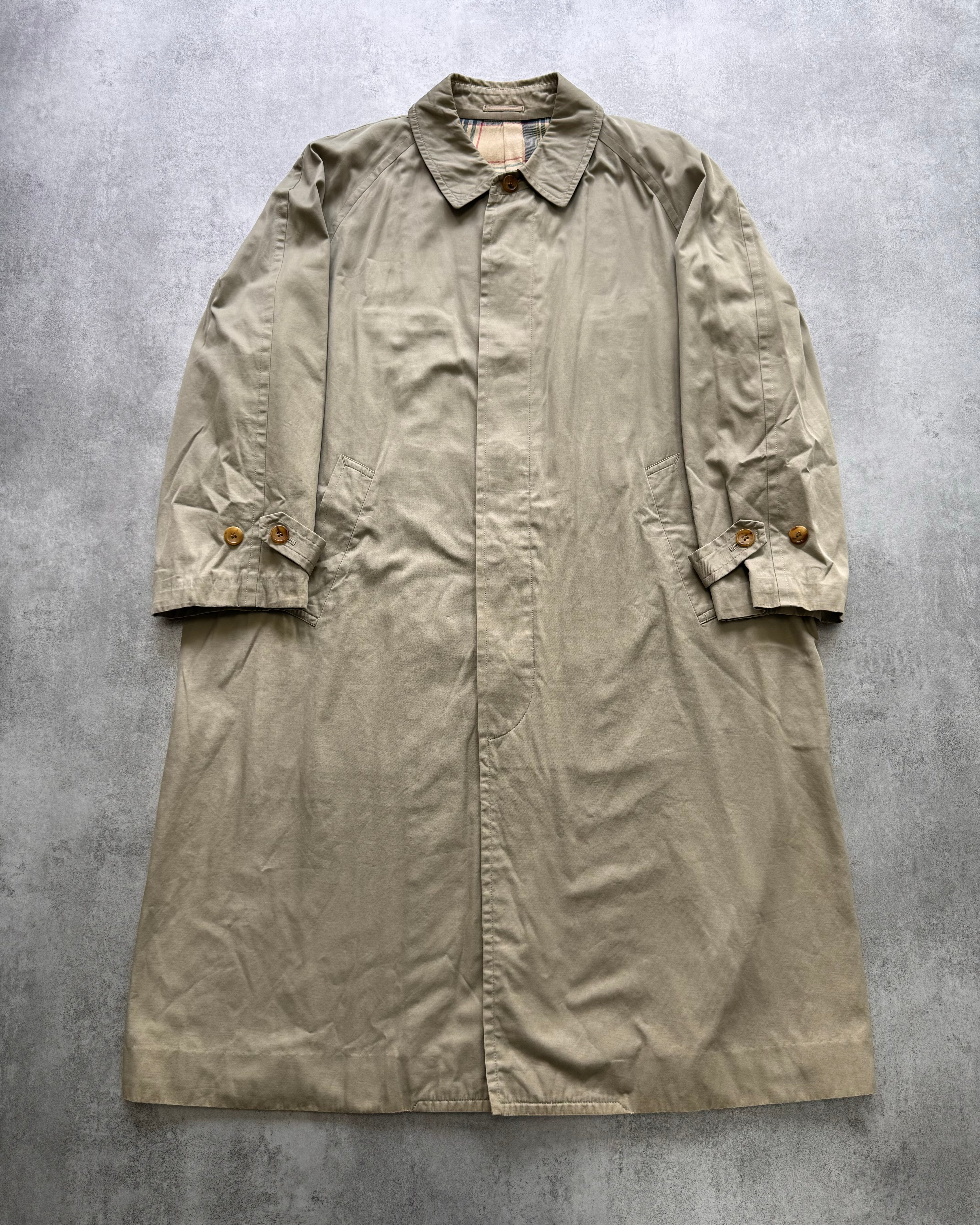 1980s Comme Des Garçons Homme Beige Trench Coat